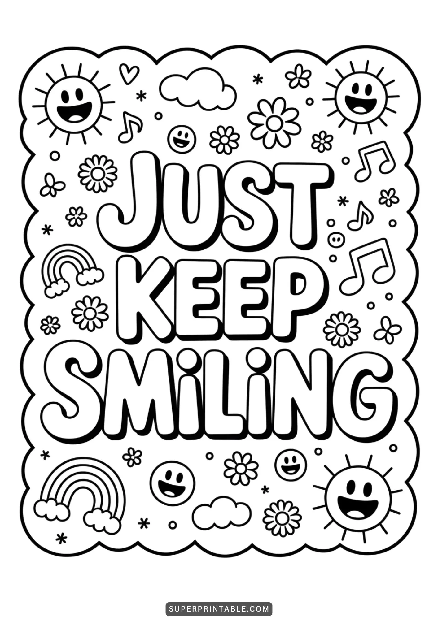 Inspirational Quotes Coloring Pages 9