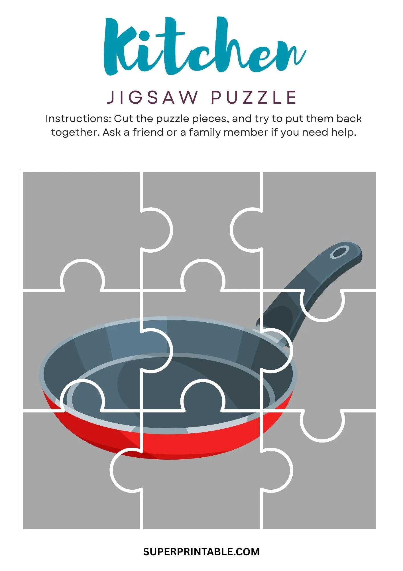 Kitchen Jigsaw Puzzle Activity 14