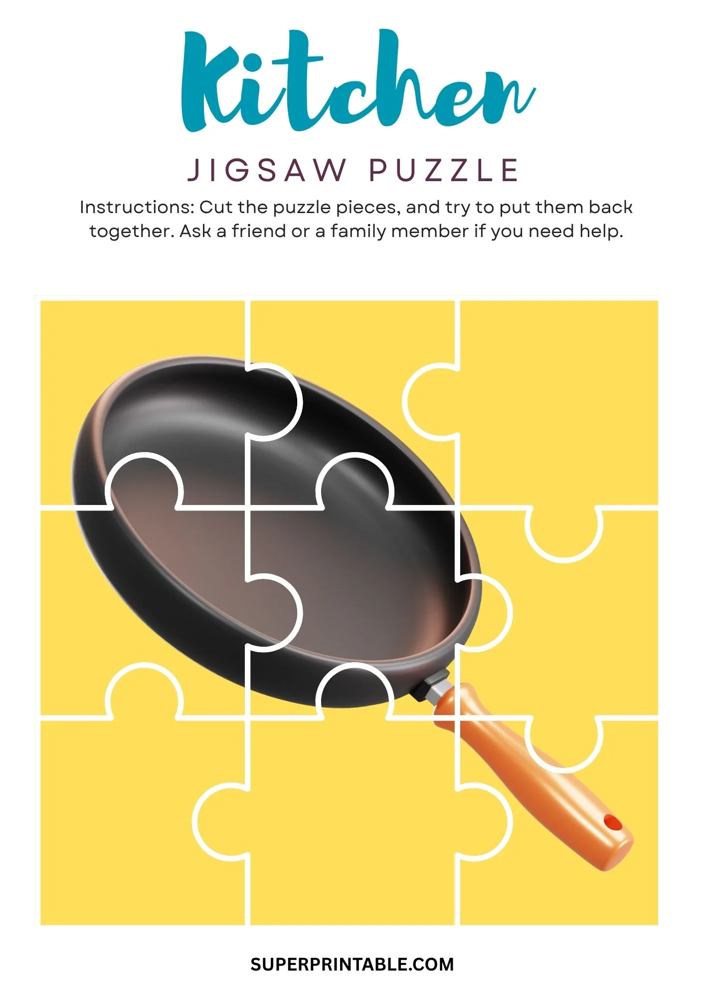 Kitchen Jigsaw Puzzle Activity 15