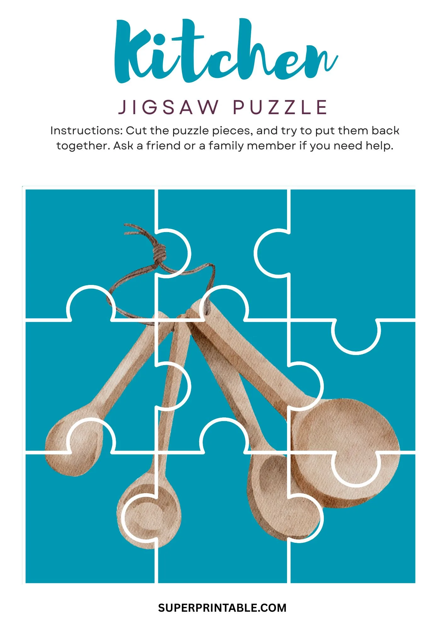 Kitchen Jigsaw Puzzle Activity 2