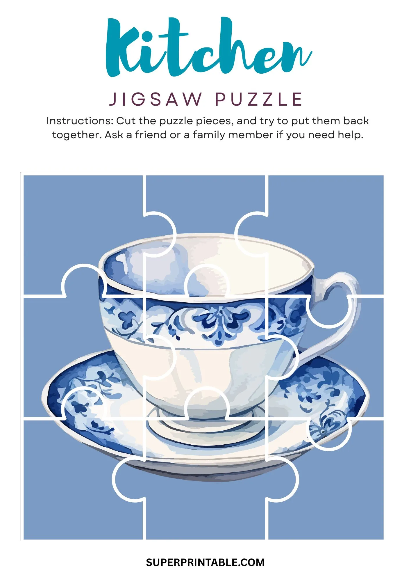 Kitchen Jigsaw Puzzle Activity 3