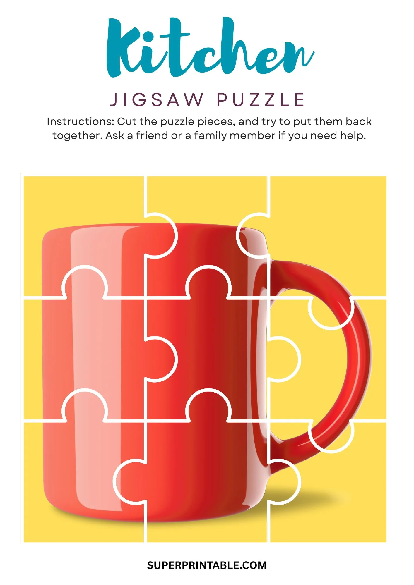 Kitchen Jigsaw Puzzle Activity 4