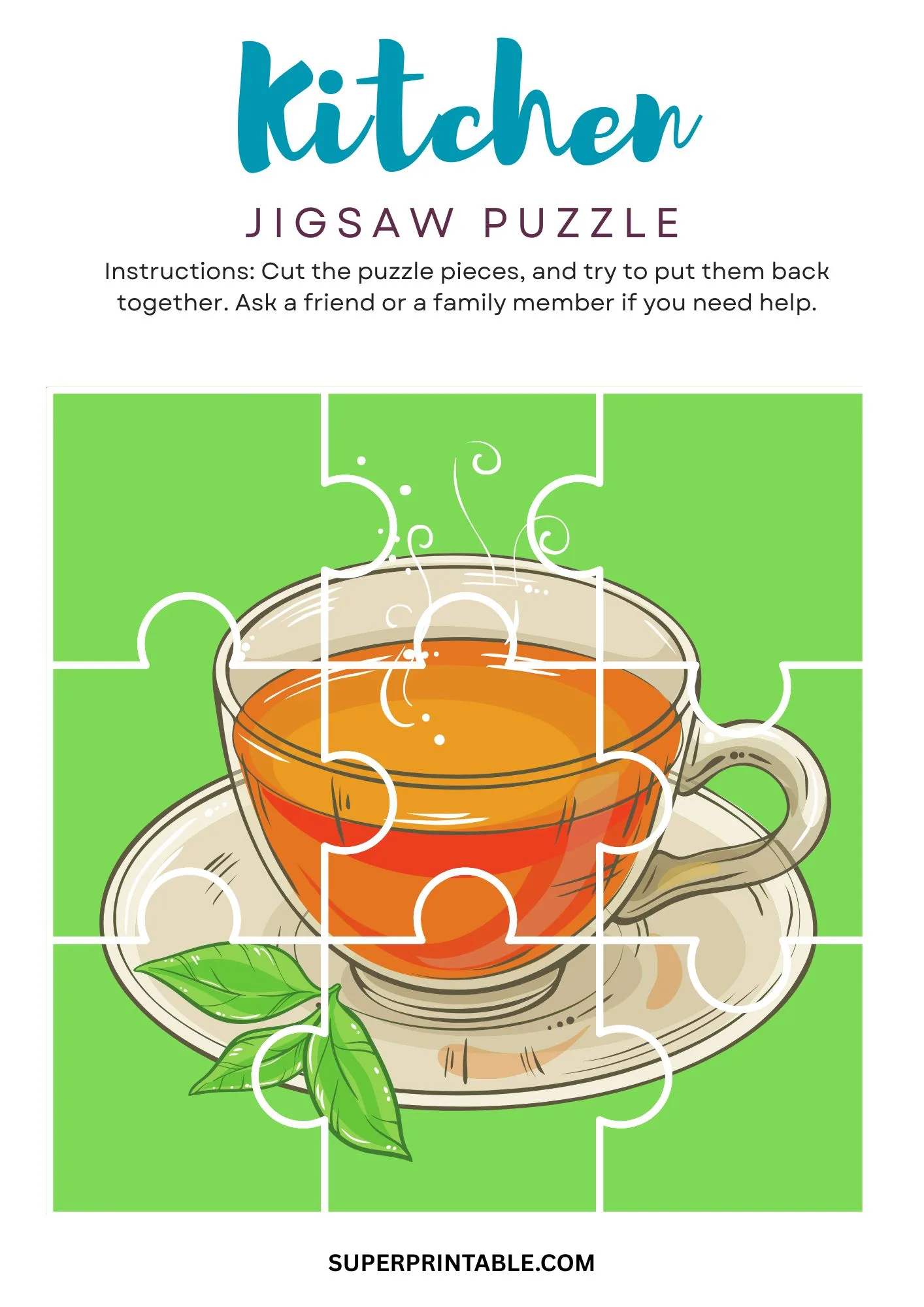 Kitchen Jigsaw Puzzle Activity 5