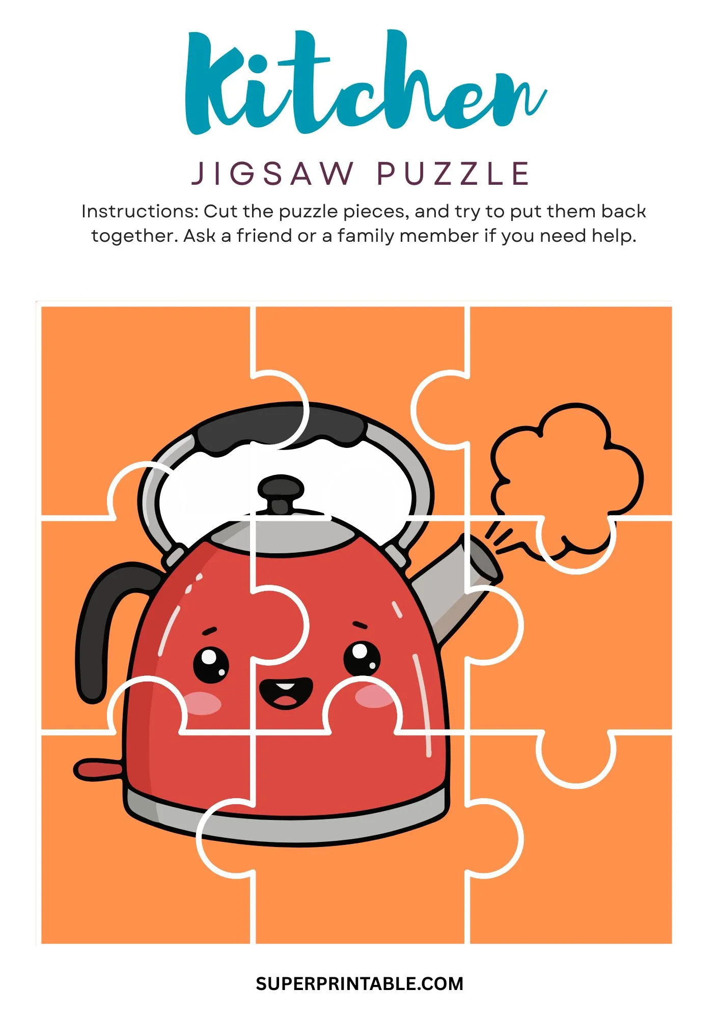 Kitchen Jigsaw Puzzle Activity 6
