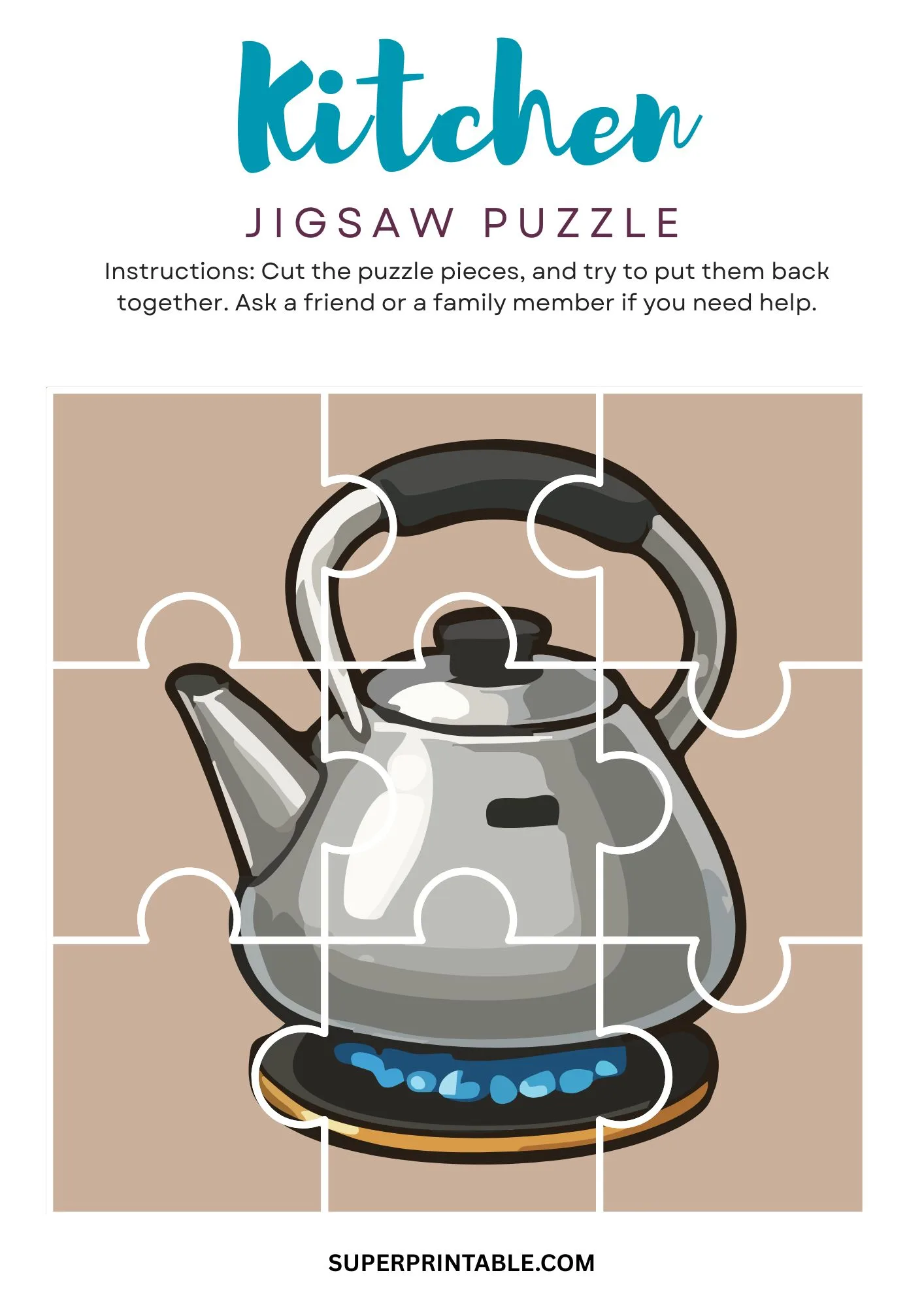 Kitchen Jigsaw Puzzle Activity 7