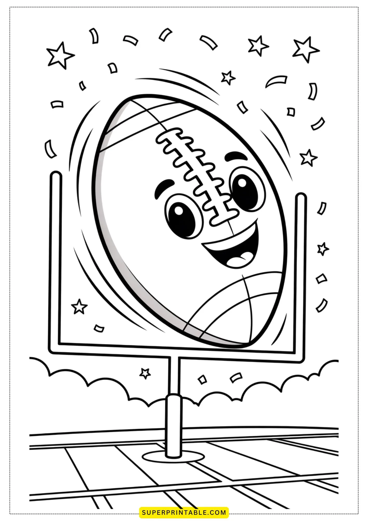 Little Champs Football Coloring Pages 10
