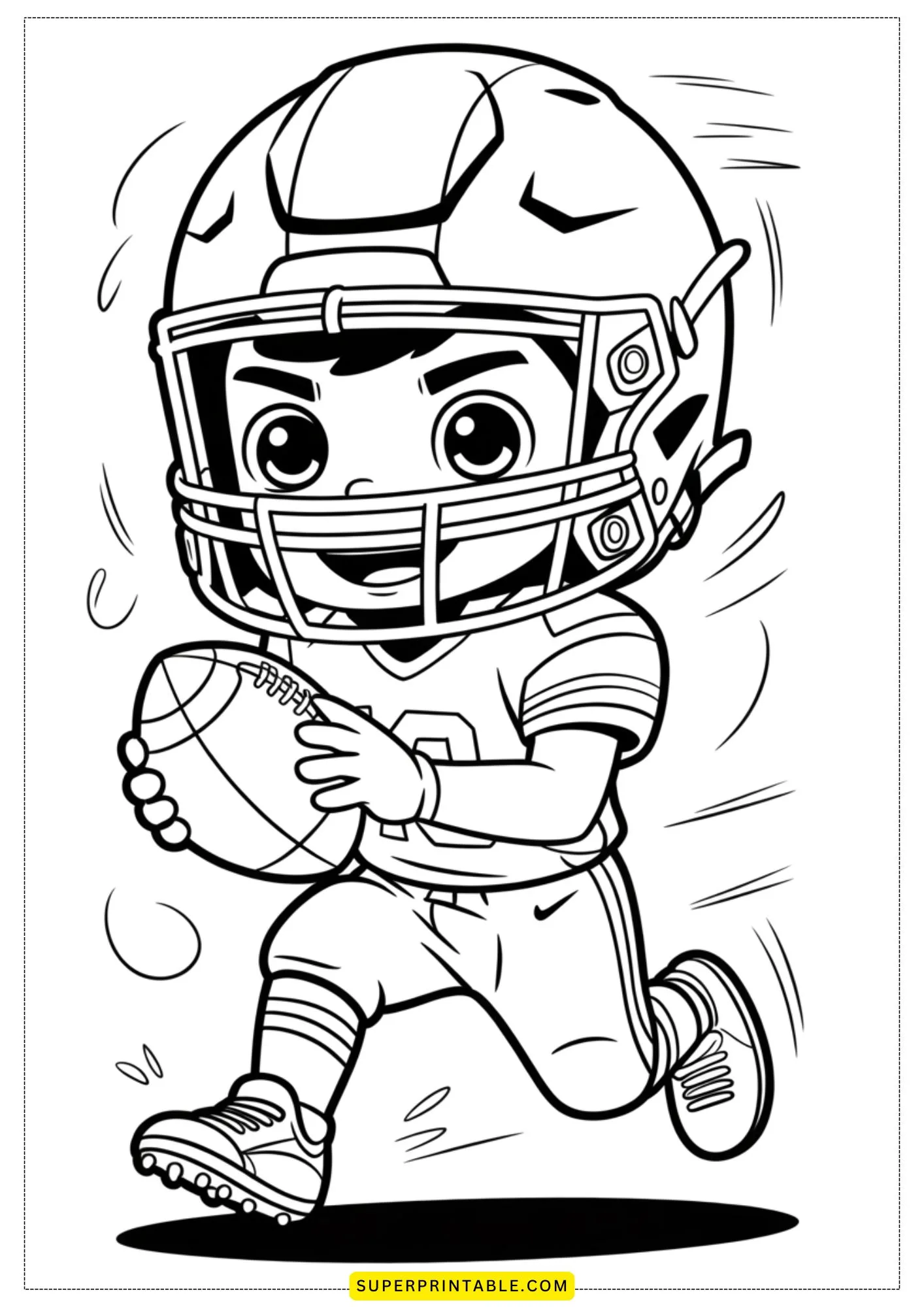 Little Champs Football Coloring Pages 3
