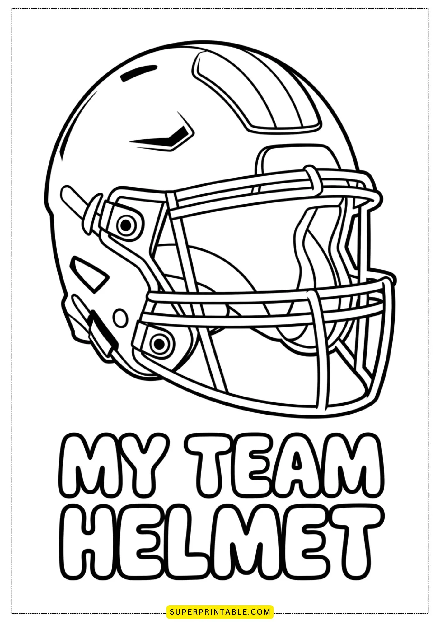 Little Champs Football Coloring Pages 4