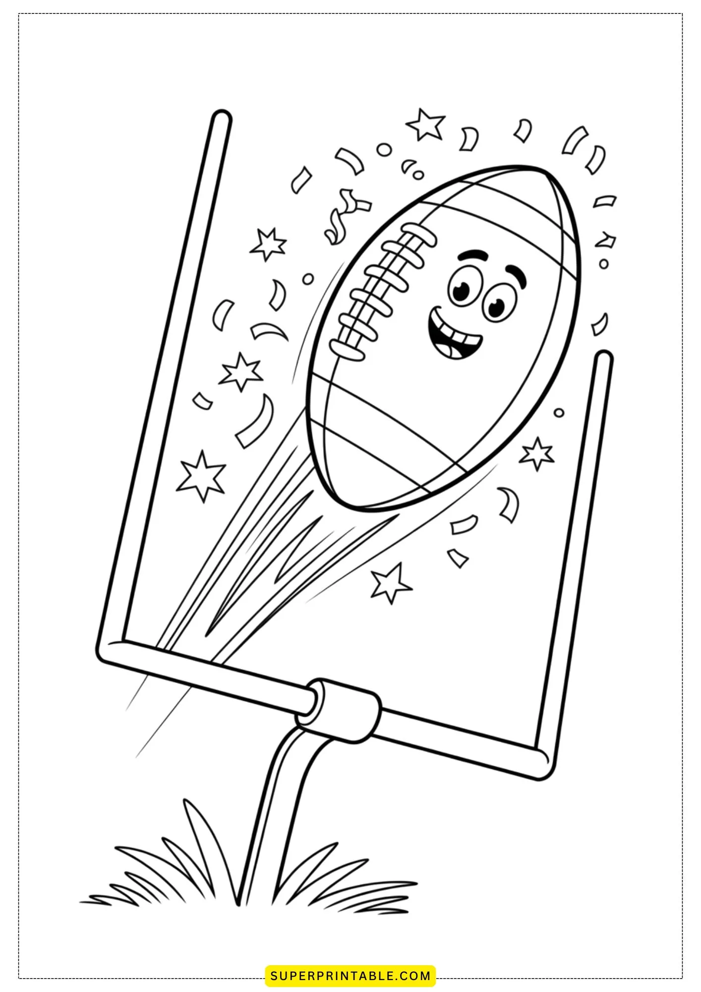 Little Champs Football Coloring Pages 5