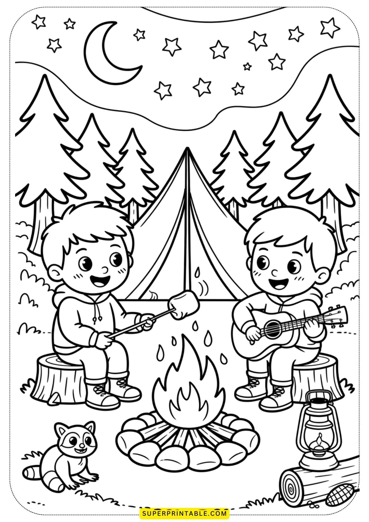 Little Hikers Adventure Coloring Pages 4