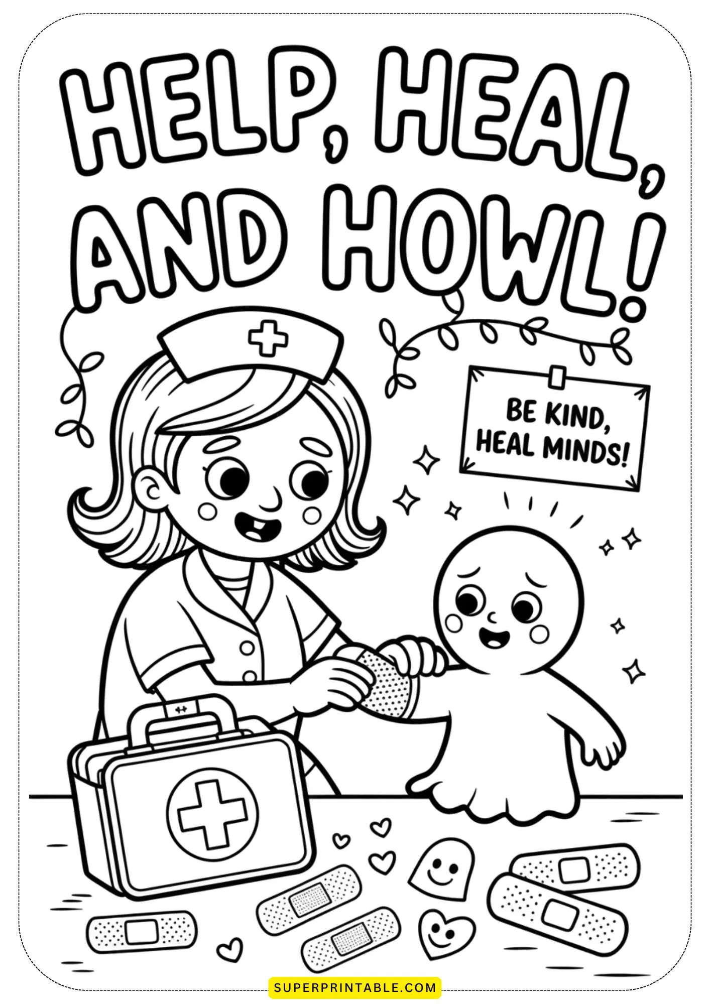 Little Zombie Life Lessons Coloring Pages 4