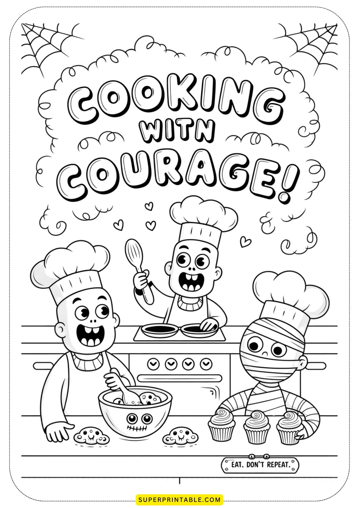 Little Zombie Life Lessons Coloring Pages 5