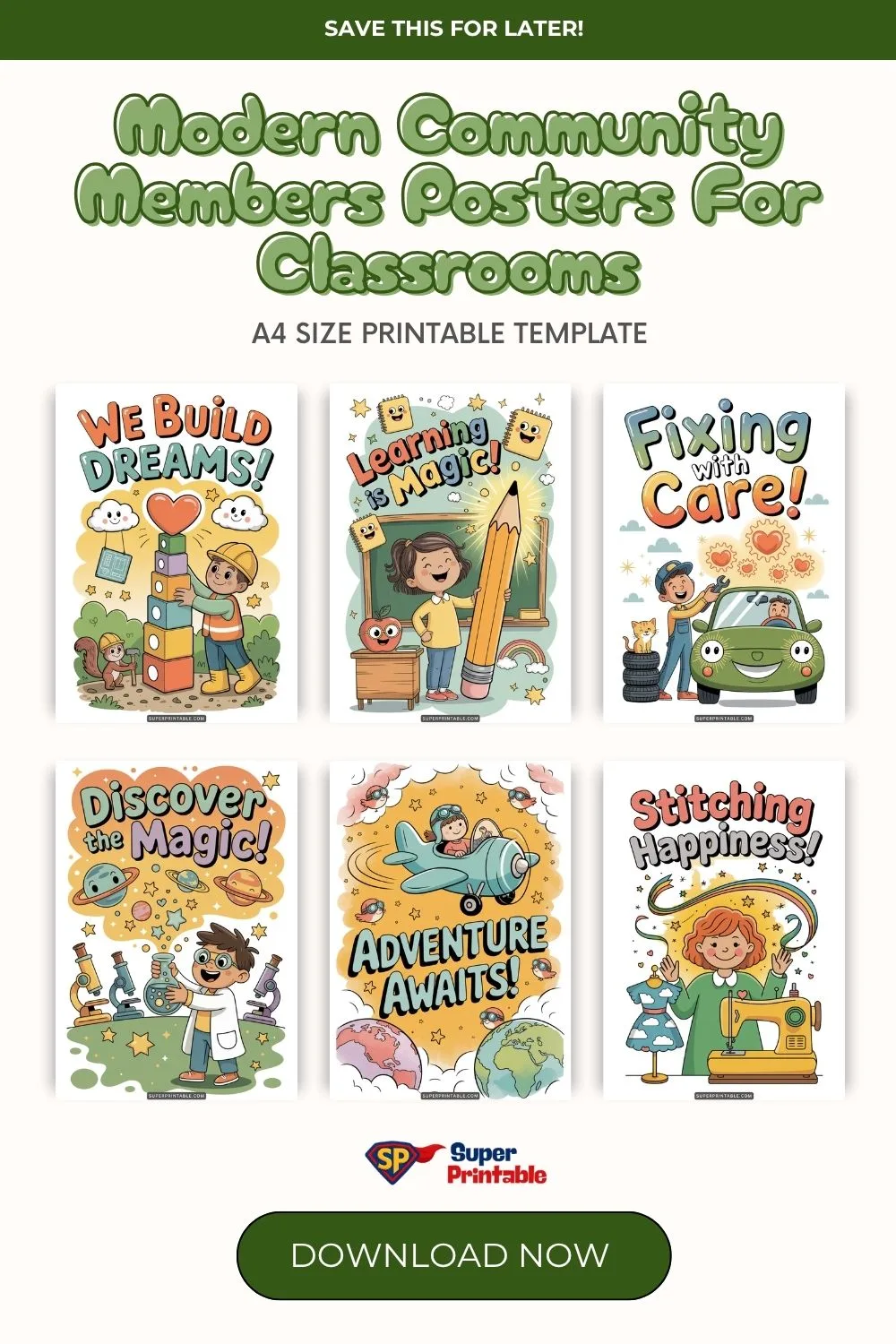 Modern Community Members Posters For Classrooms Pinterest Image