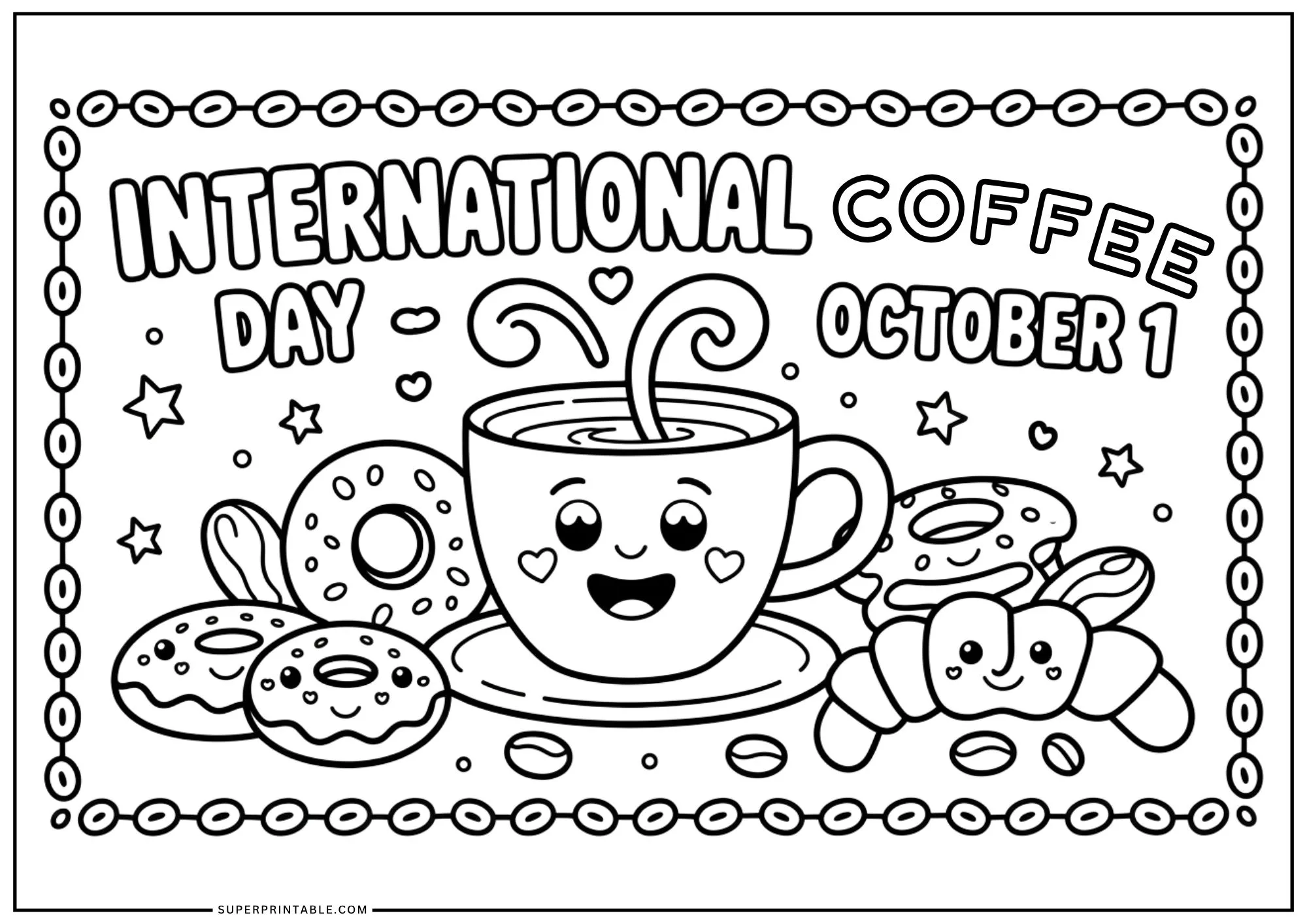 October Special Days Coloring Pages 1