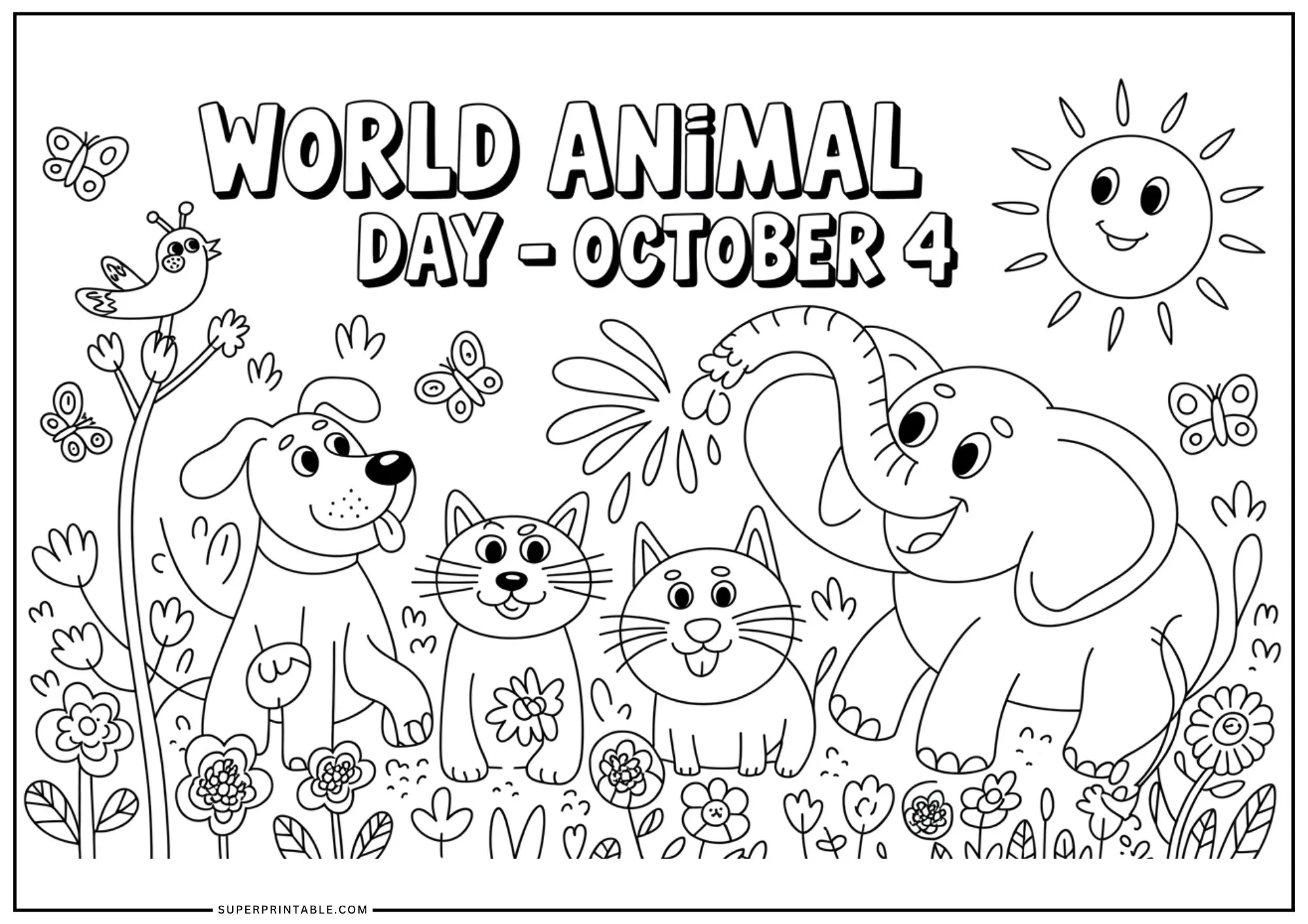 October Special Days Coloring Pages 2