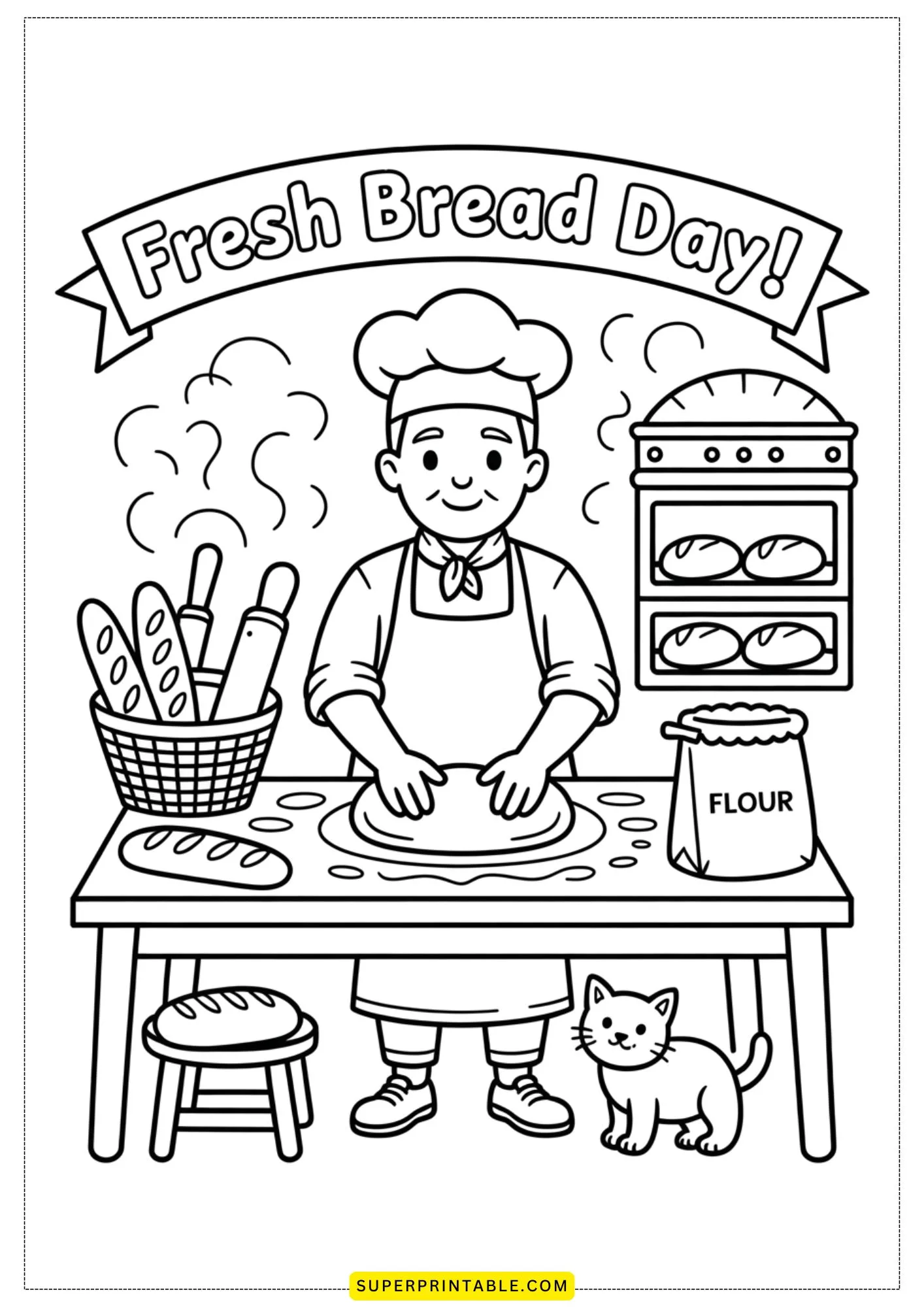 Papa Chef’s Kitchen Adventures Coloring Pages 3
