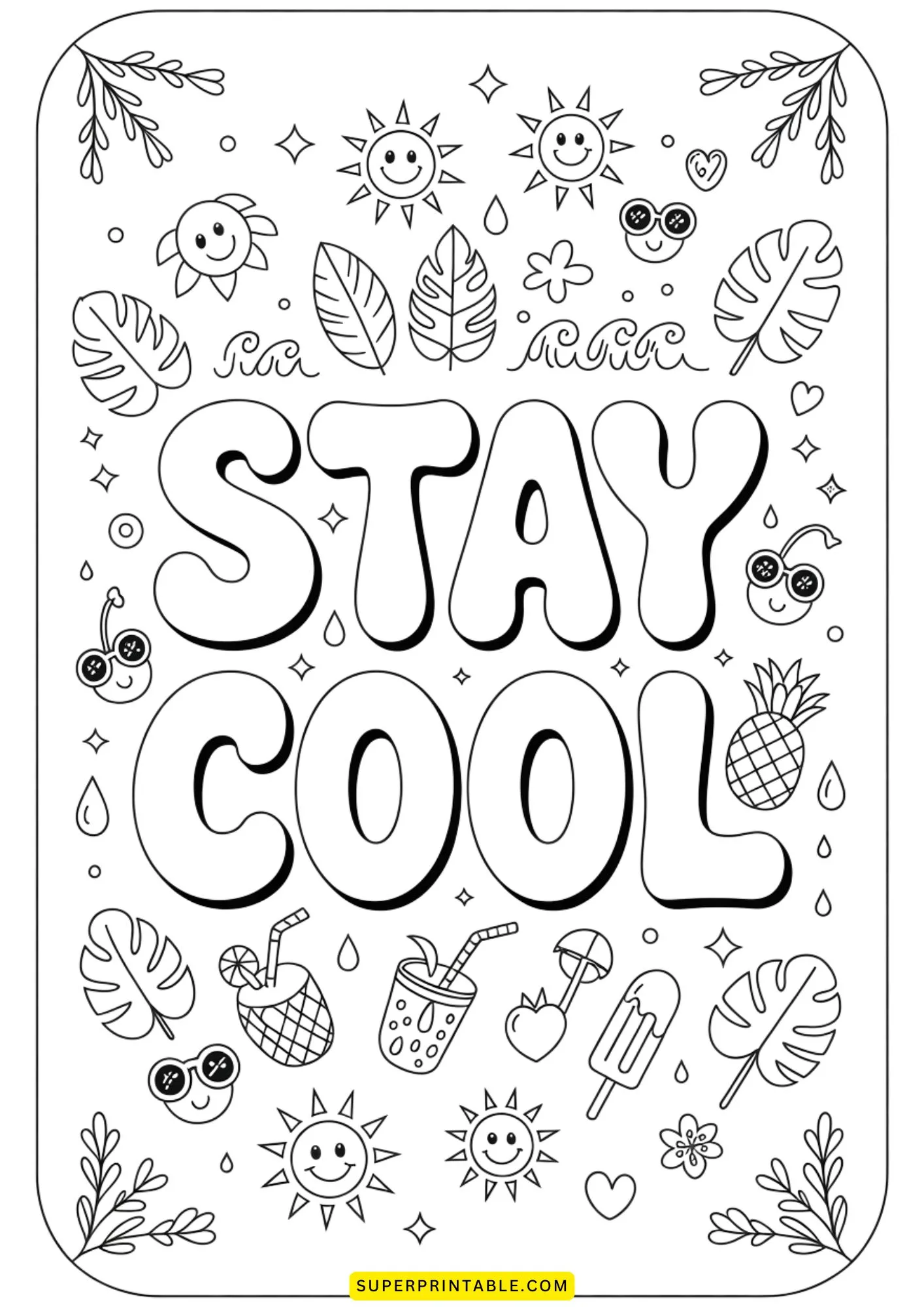 Positive Vibes Coloring Pages 2