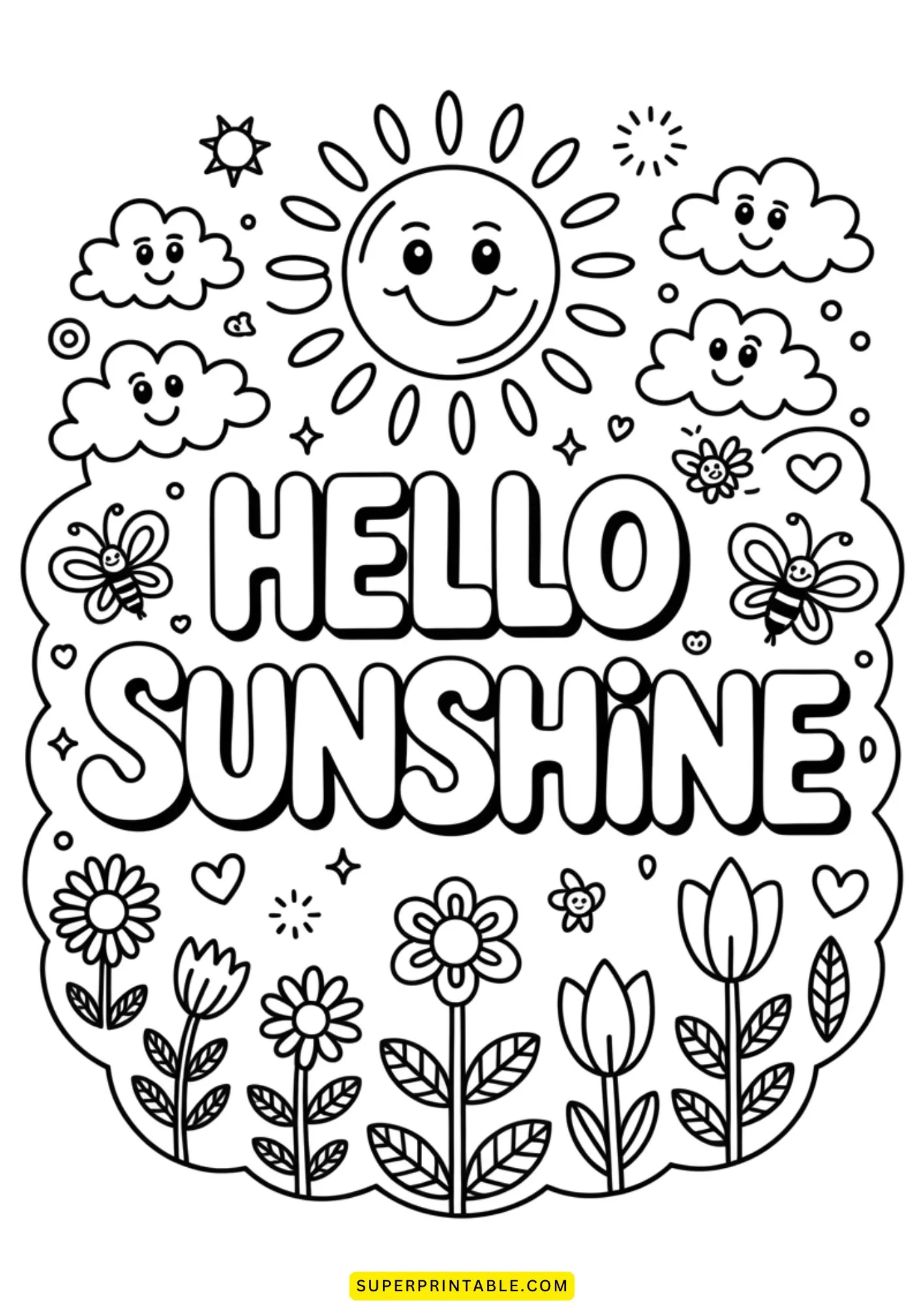 Positive Vibes Coloring Pages 4