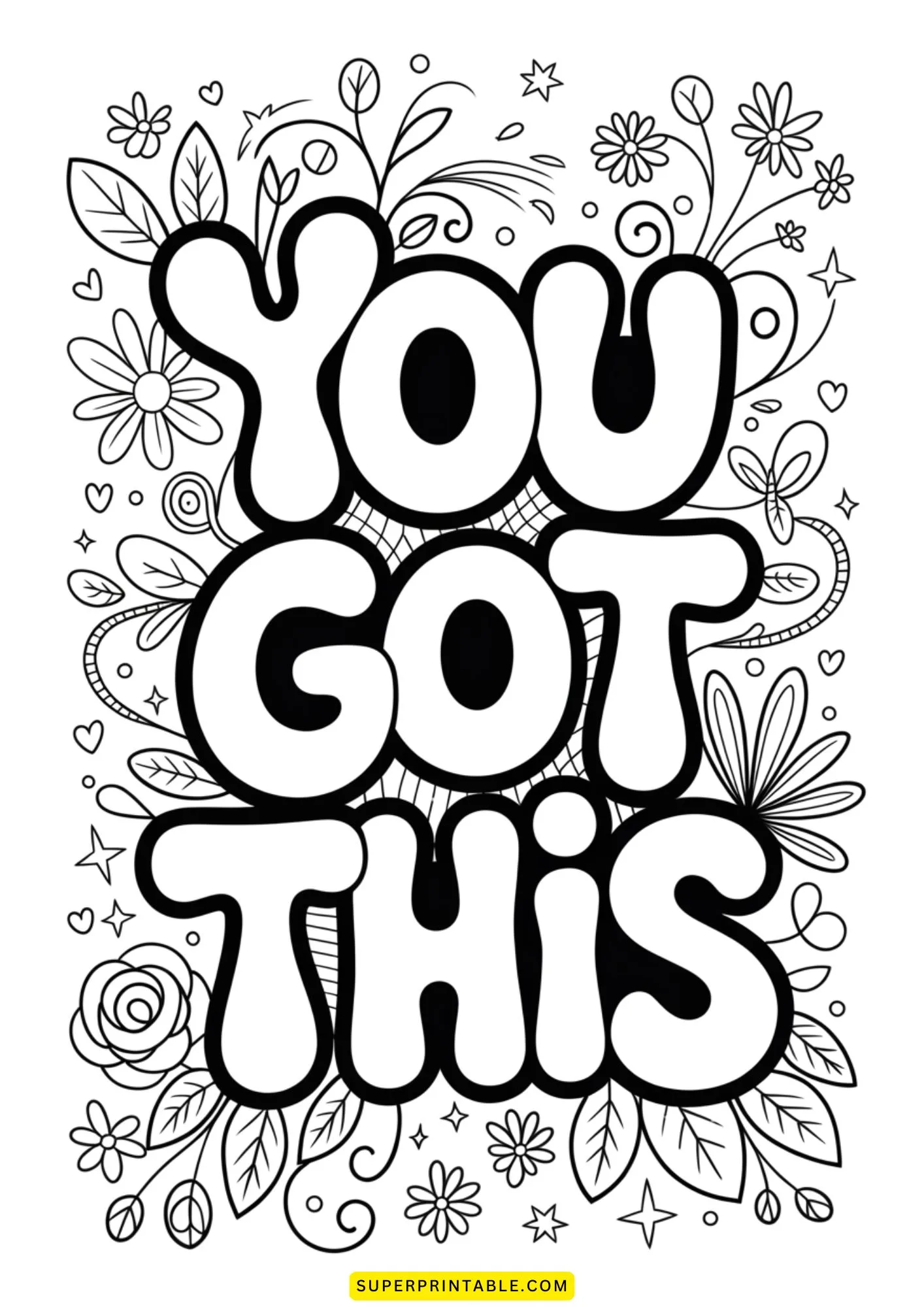 Positive Vibes Coloring Pages 5