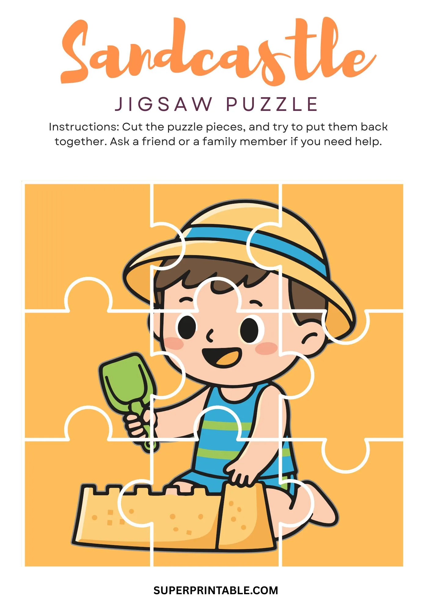 Sandcastle Jigsaw Puzzle Activity 4