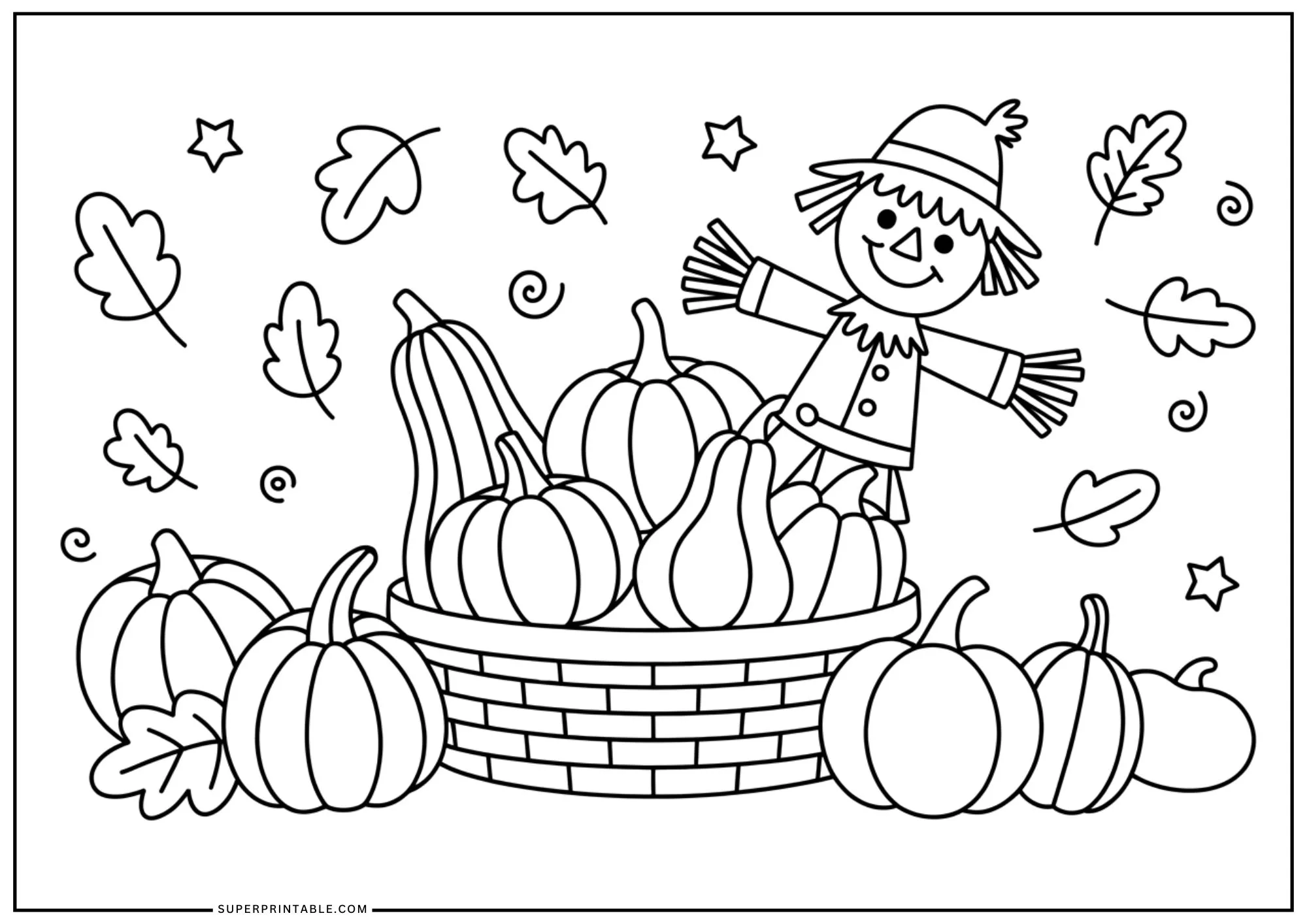 Spooky-Fun October Coloring Pages 1
