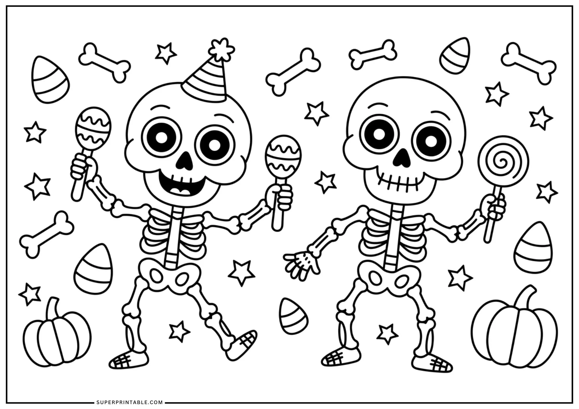 Spooky-Fun October Coloring Pages 2