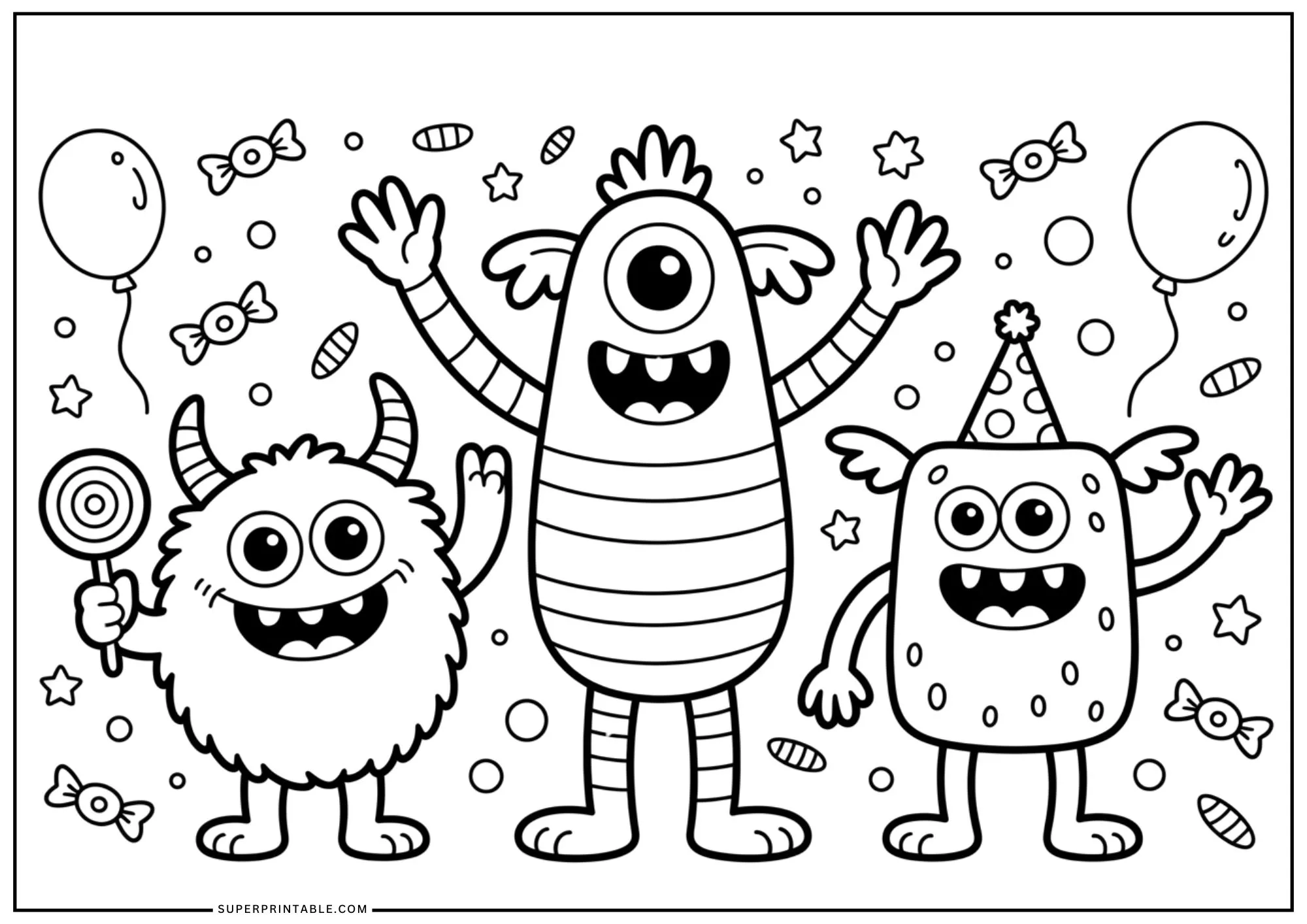 Spooky-Fun October Coloring Pages 3