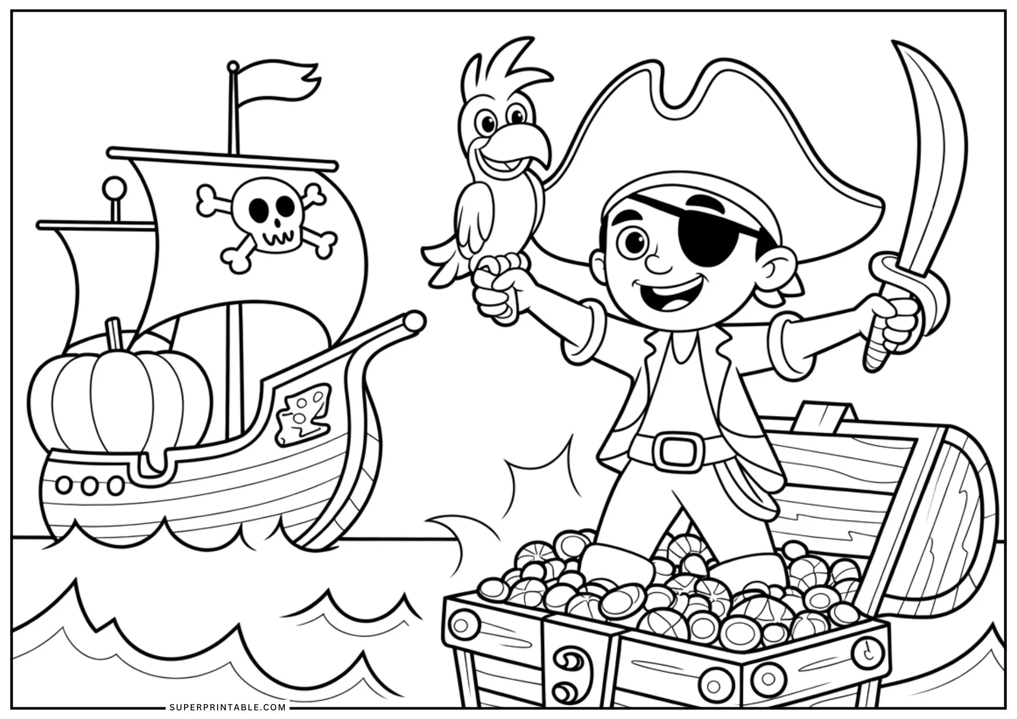 Spooky-Fun October Coloring Pages 5