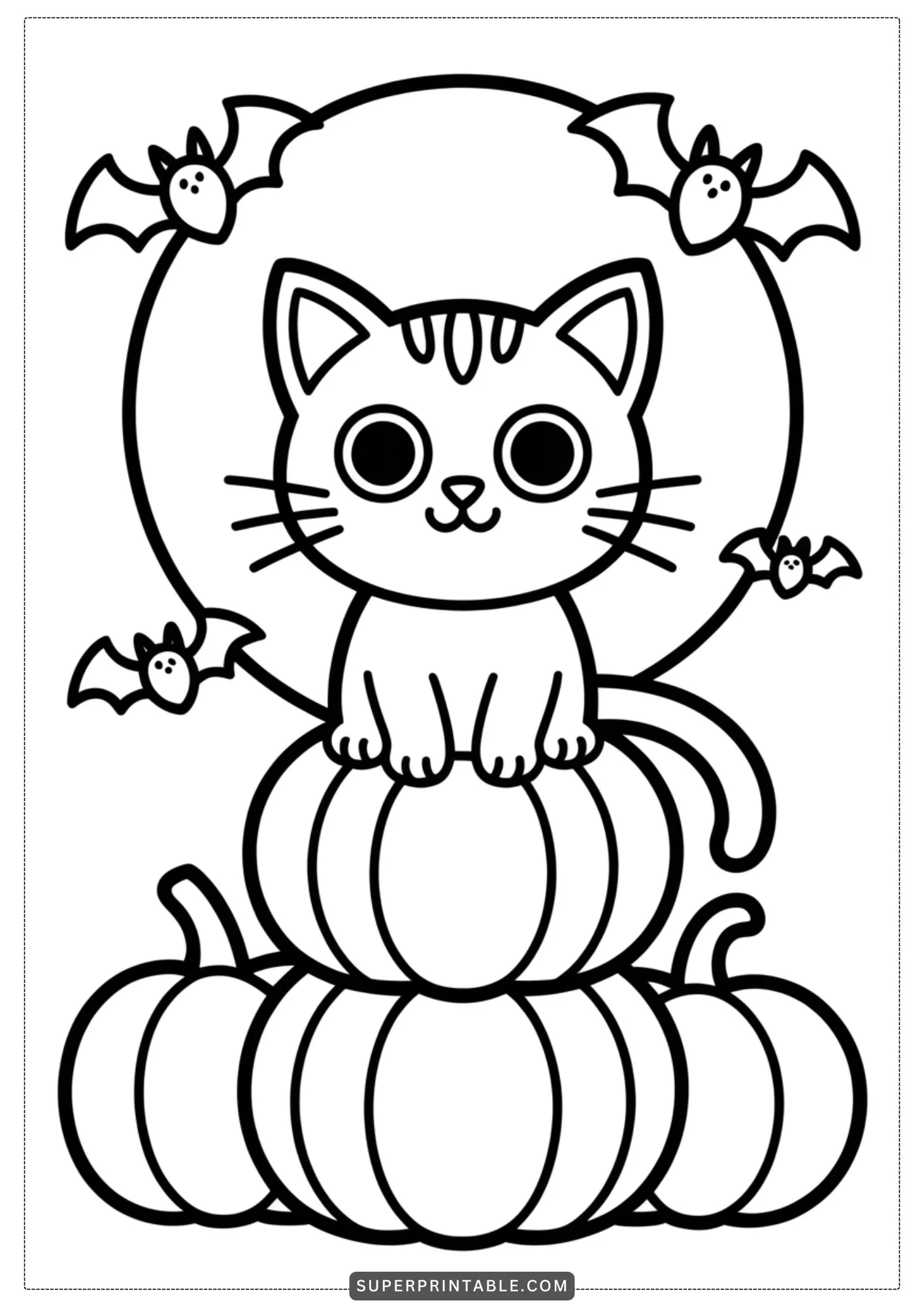 Spooky Sweet Halloween Coloring Pages for Kids 2