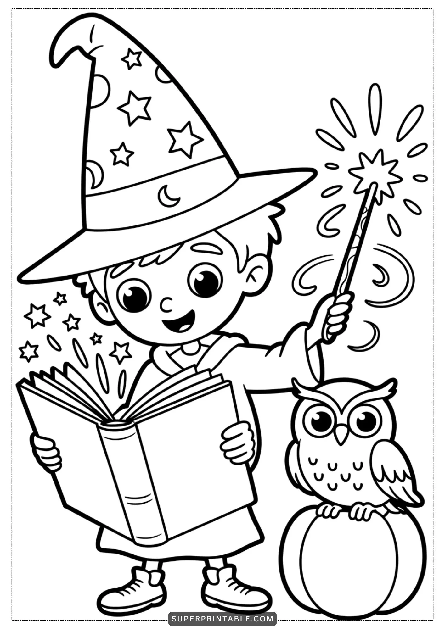 Spooky Sweet Halloween Coloring Pages for Kids 8