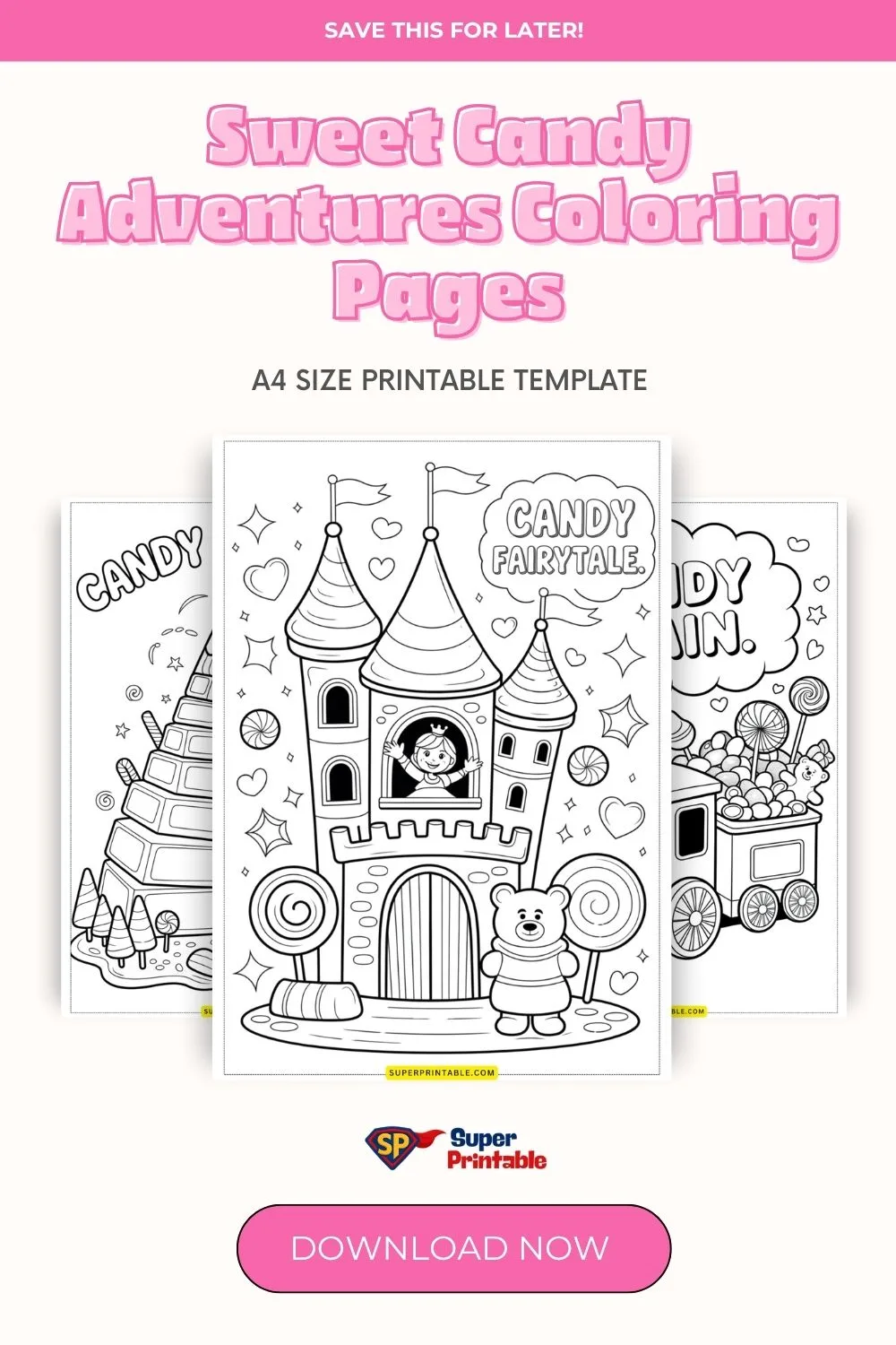 Sweet Candy Adventures Coloring Pages Pinterest Image