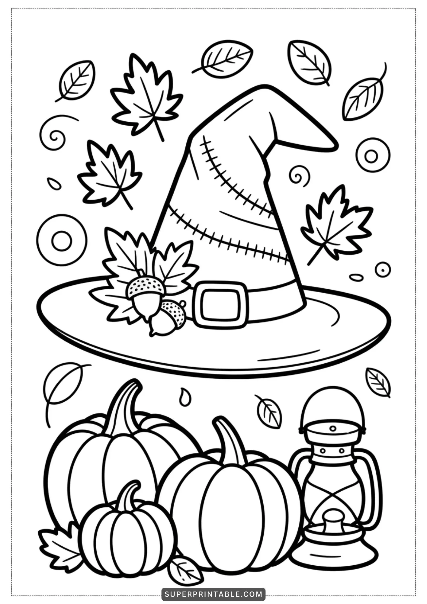 The Enchanted Witch Hat Coloring Collection 1