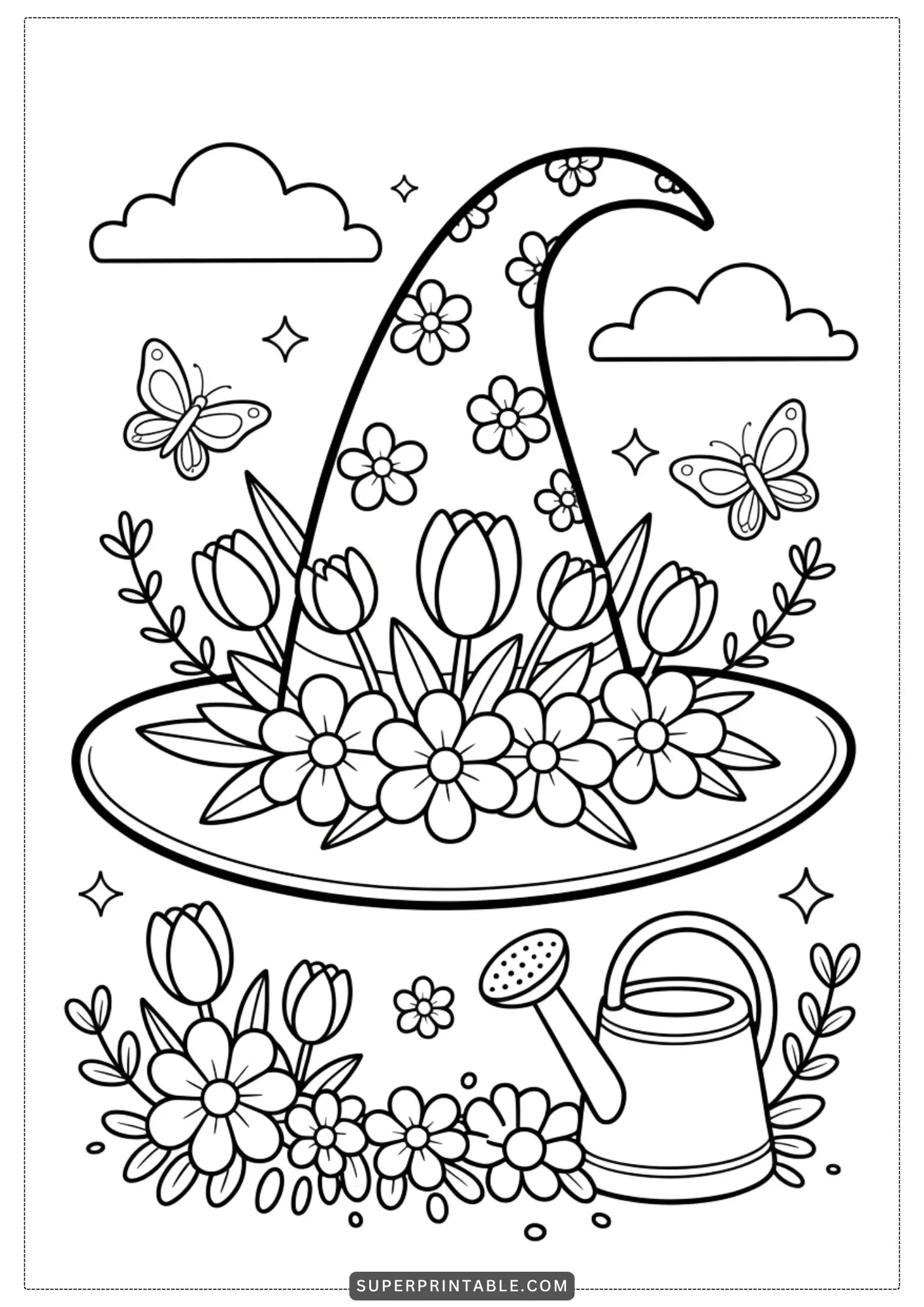The Enchanted Witch Hat Coloring Collection 3