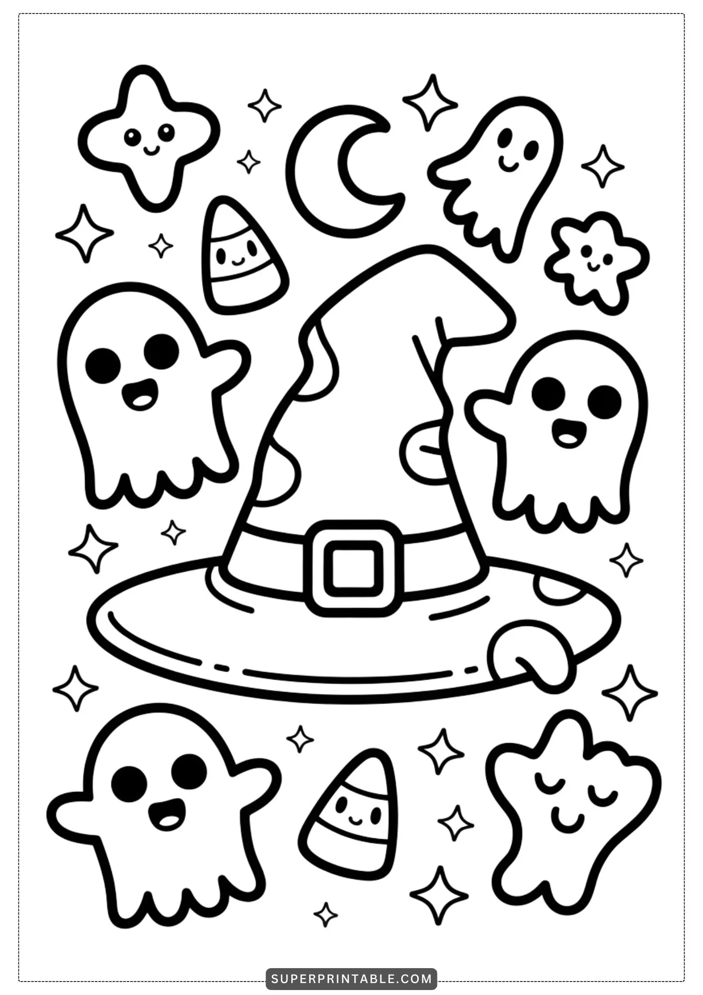 The Enchanted Witch Hat Coloring Collection 5