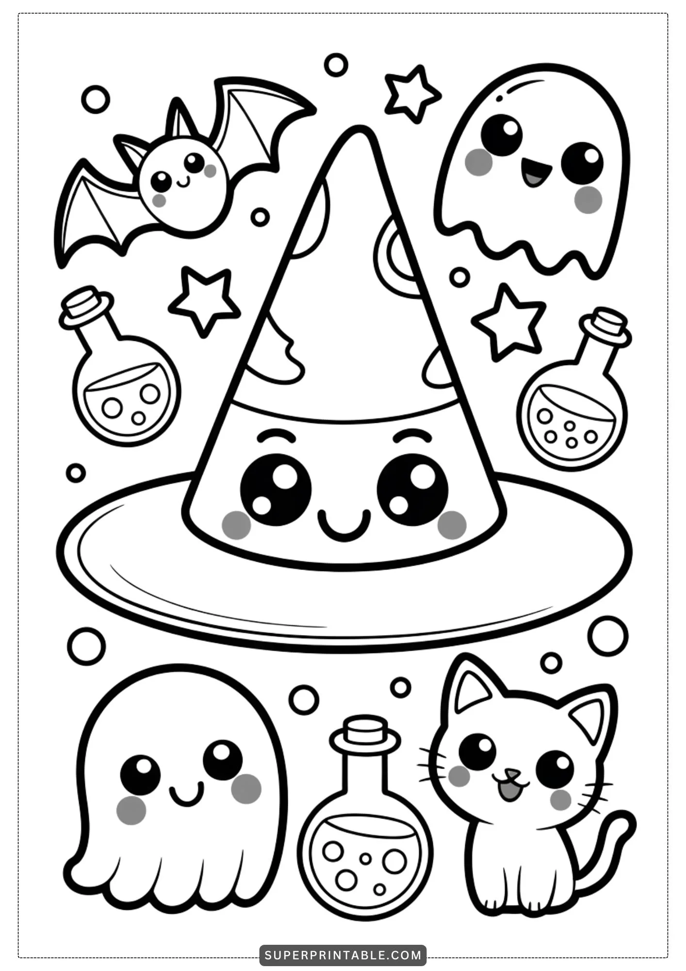 The Enchanted Witch Hat Coloring Collection 6
