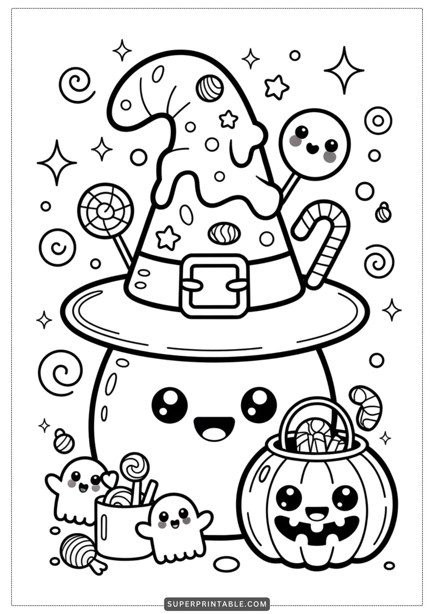The Enchanted Witch Hat Coloring Collection 7