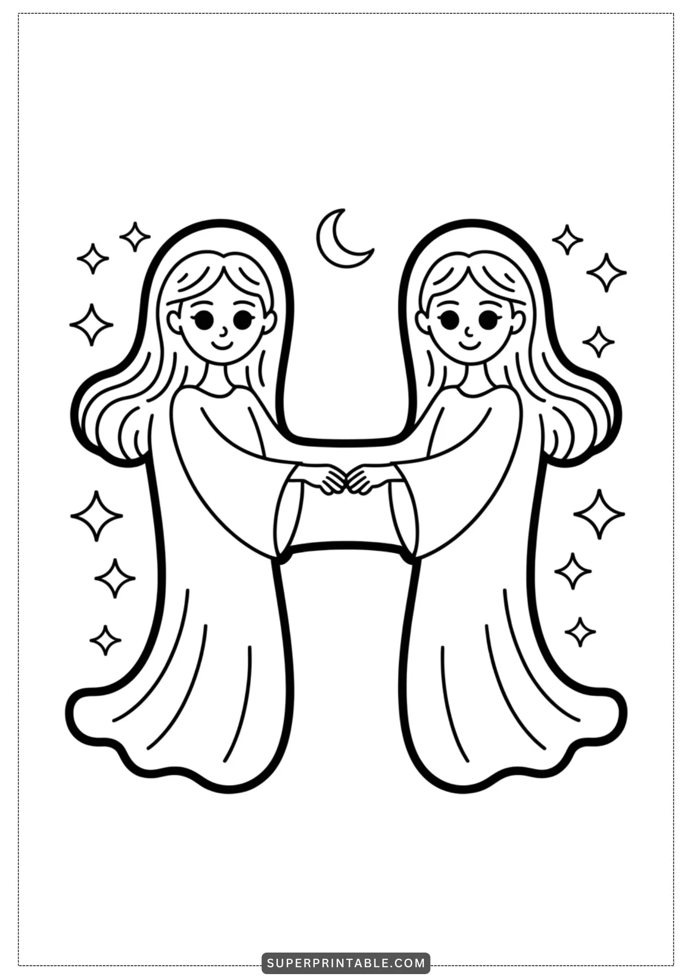 The Gentle Ghost Lady Alphabet Coloring Pages 8