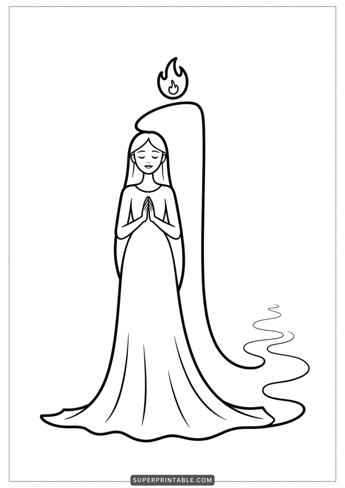 The Gentle Ghost Lady Alphabet Coloring Pages 9