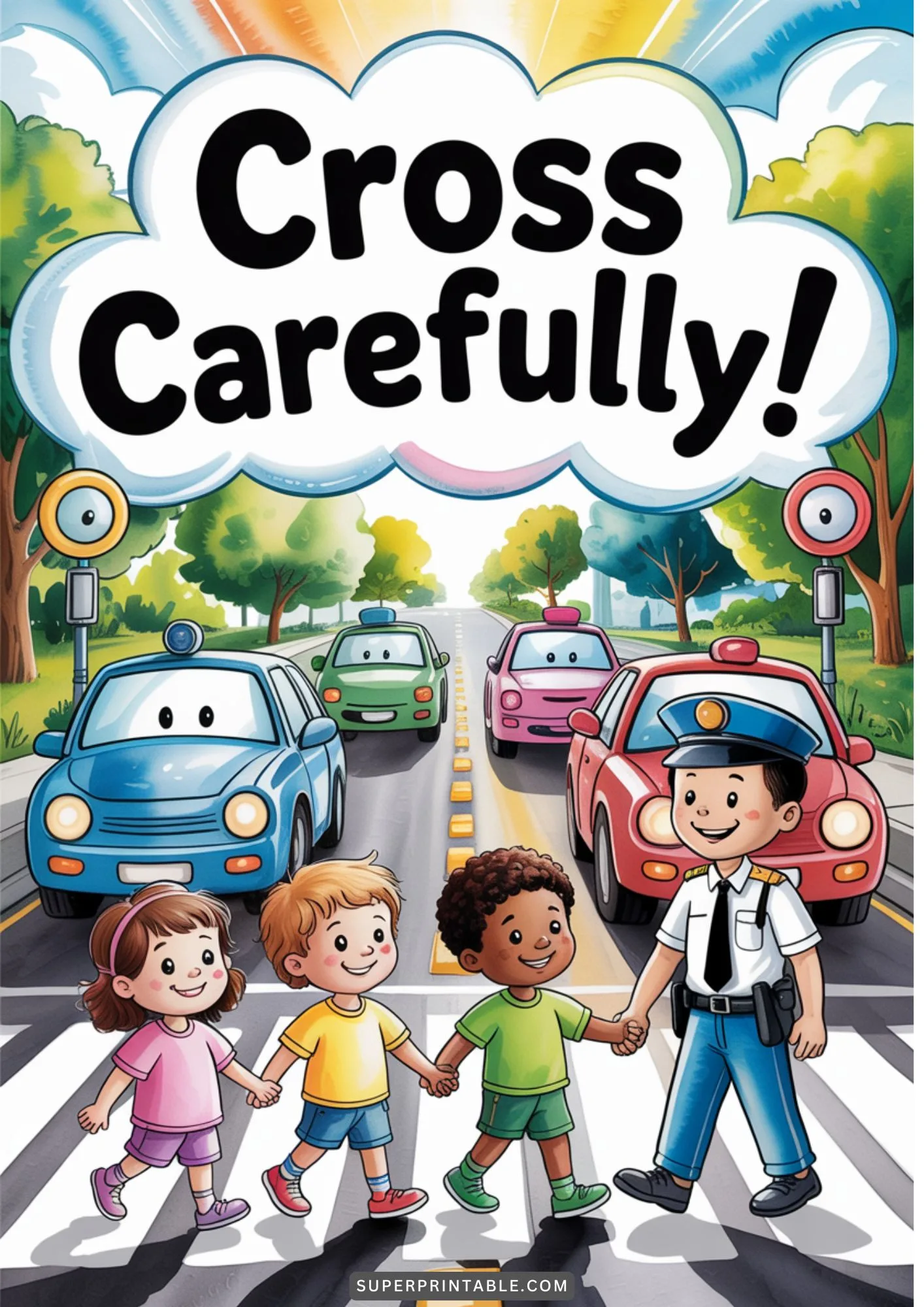 Traffic Safety Posters Ready To Print For Schools 2