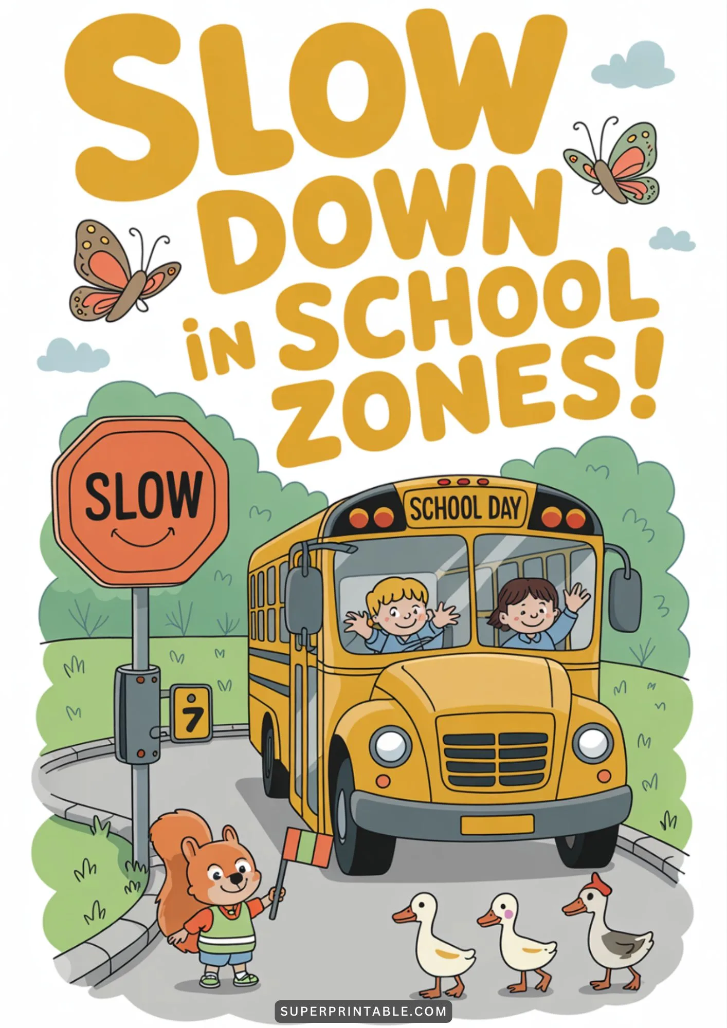 Traffic Safety Posters Ready To Print For Schools 9