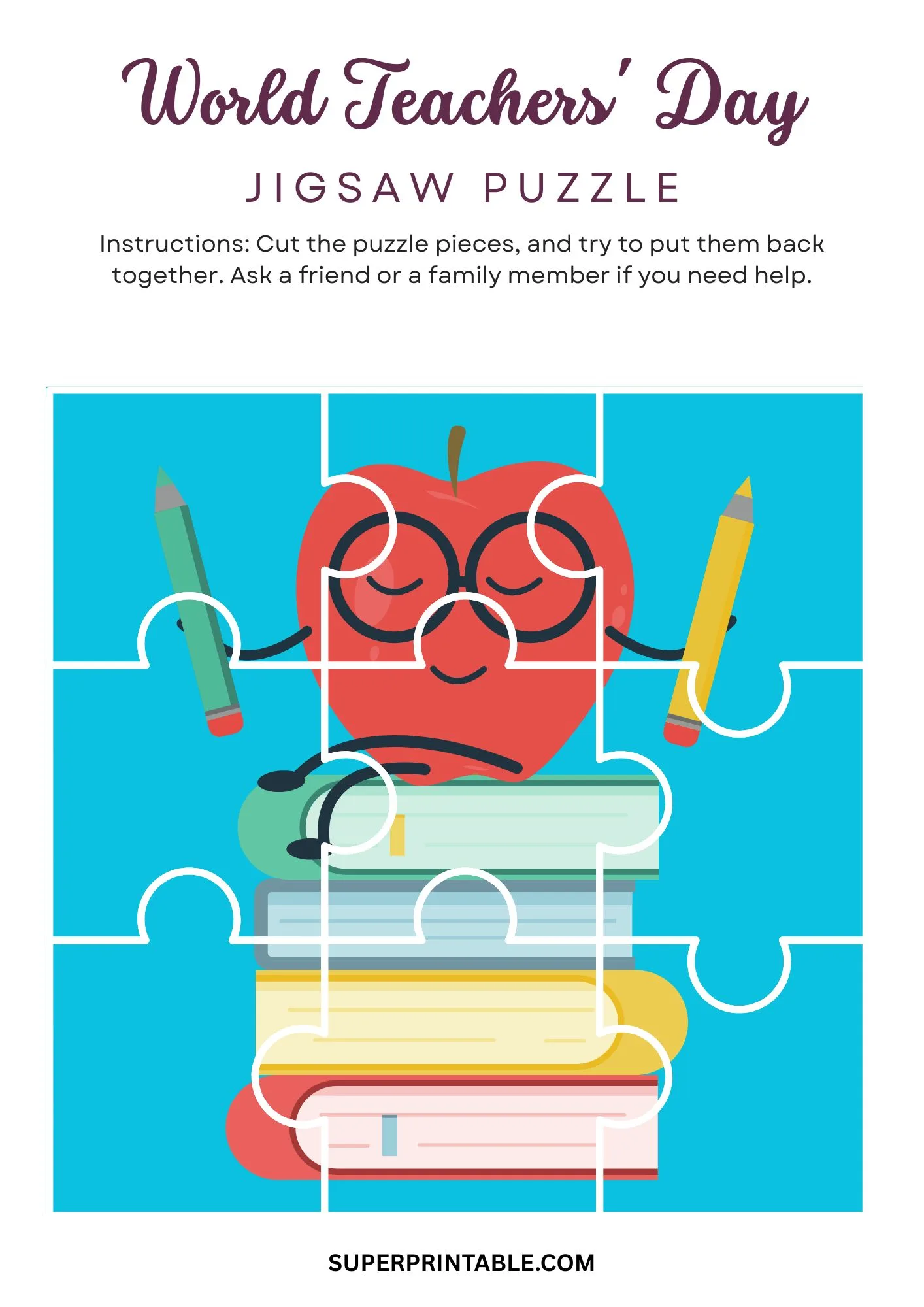 World Teachers Day Jigsaw Puzzle Activity 3