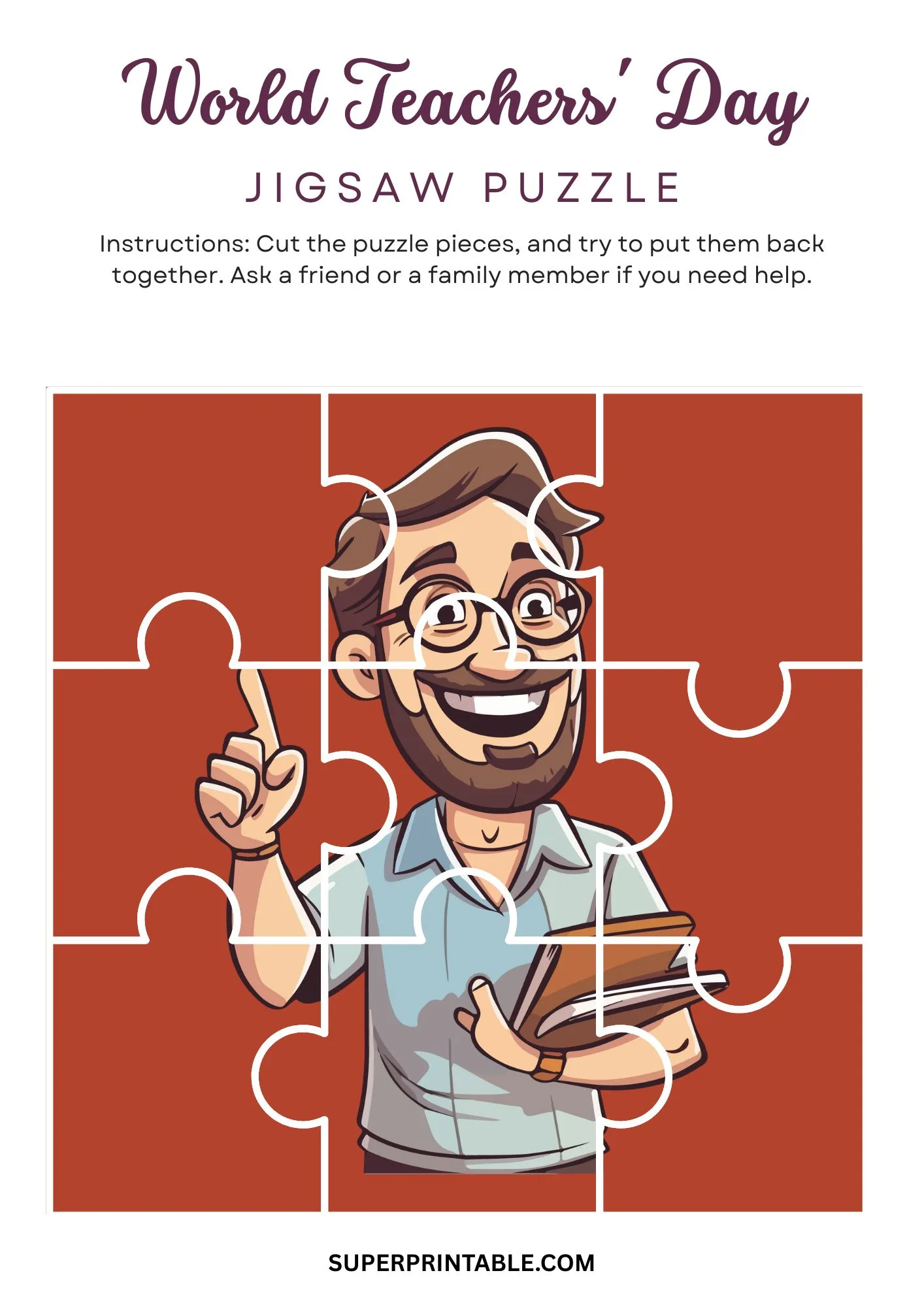 World Teachers Day Jigsaw Puzzle Activity 4