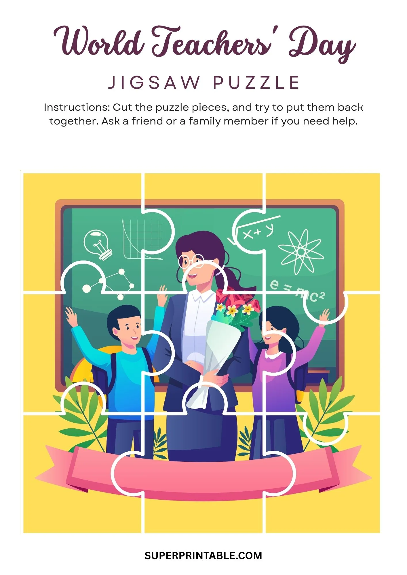 World Teachers Day Jigsaw Puzzle Activity 7
