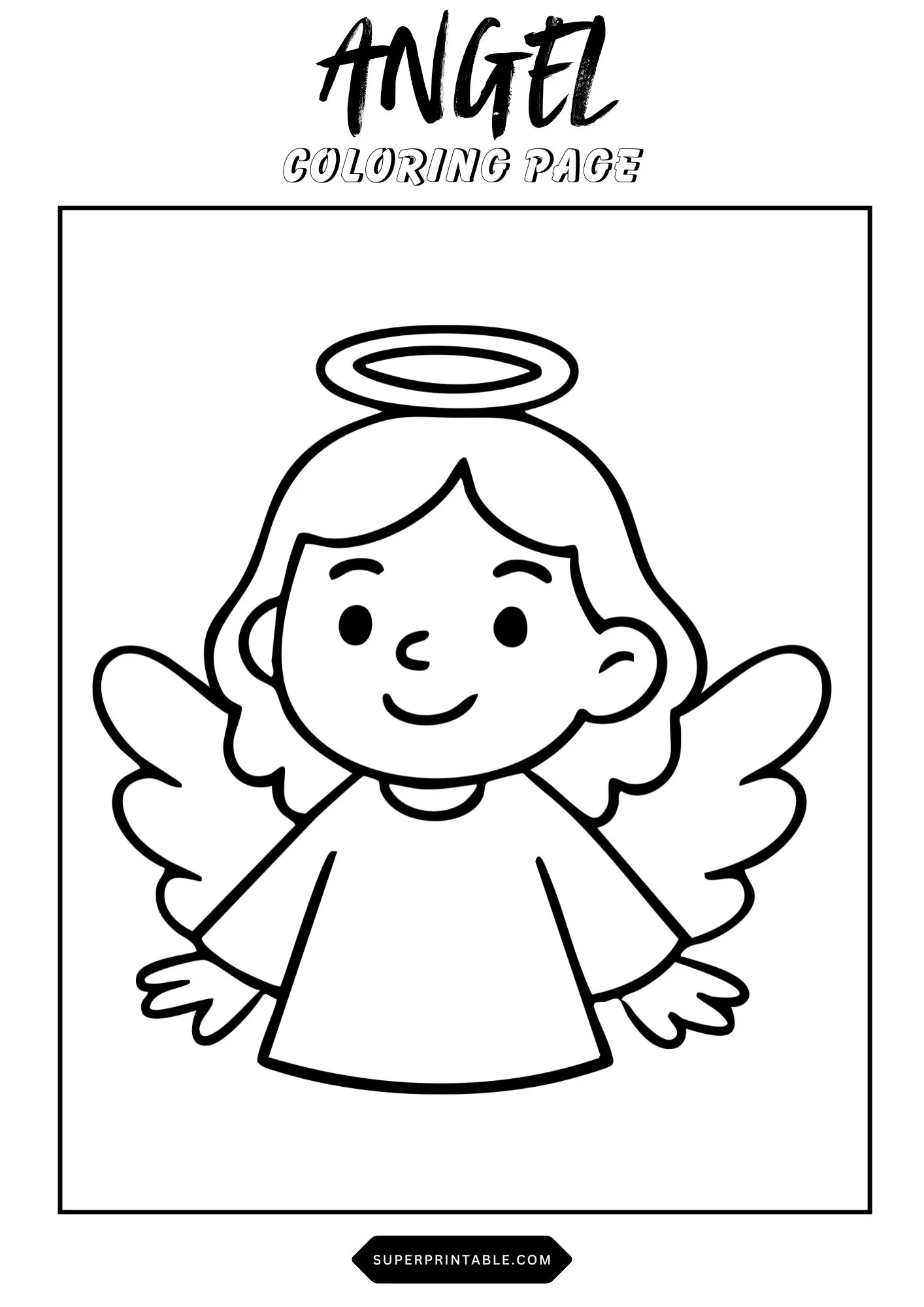 Angel Coloring Pages 1