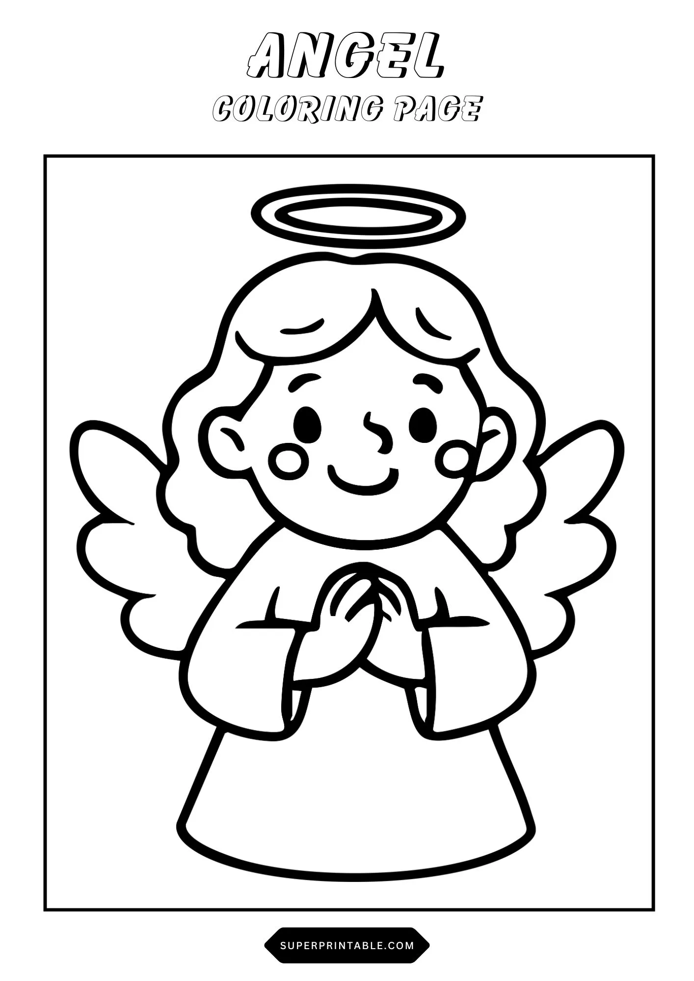 Angel Coloring Pages 2