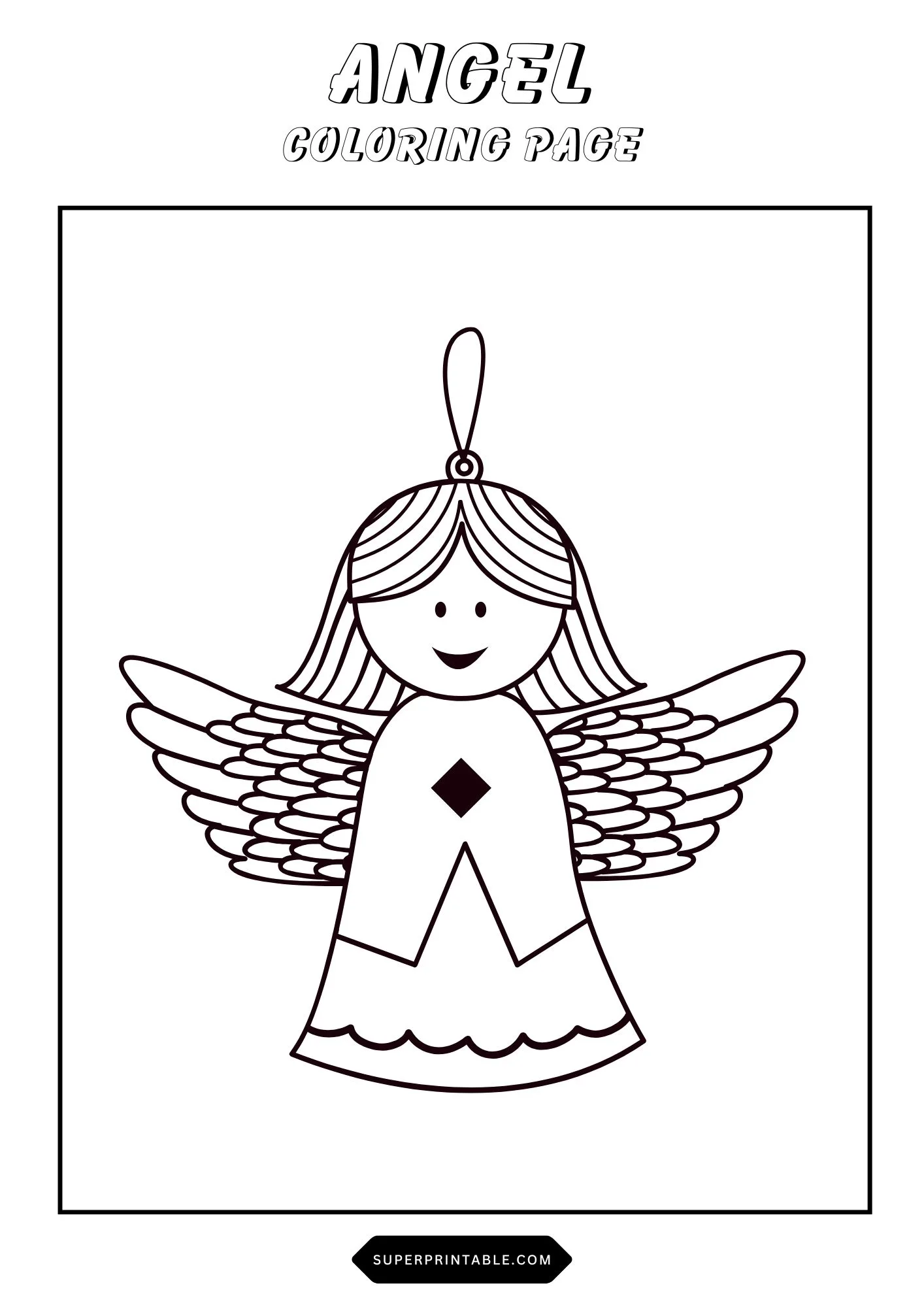 Angel Coloring Pages 3