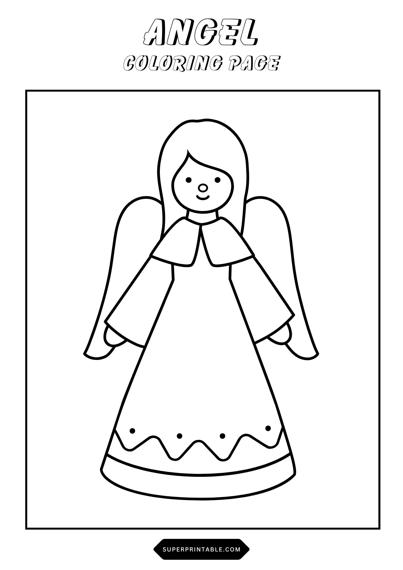 Angel Coloring Pages 5