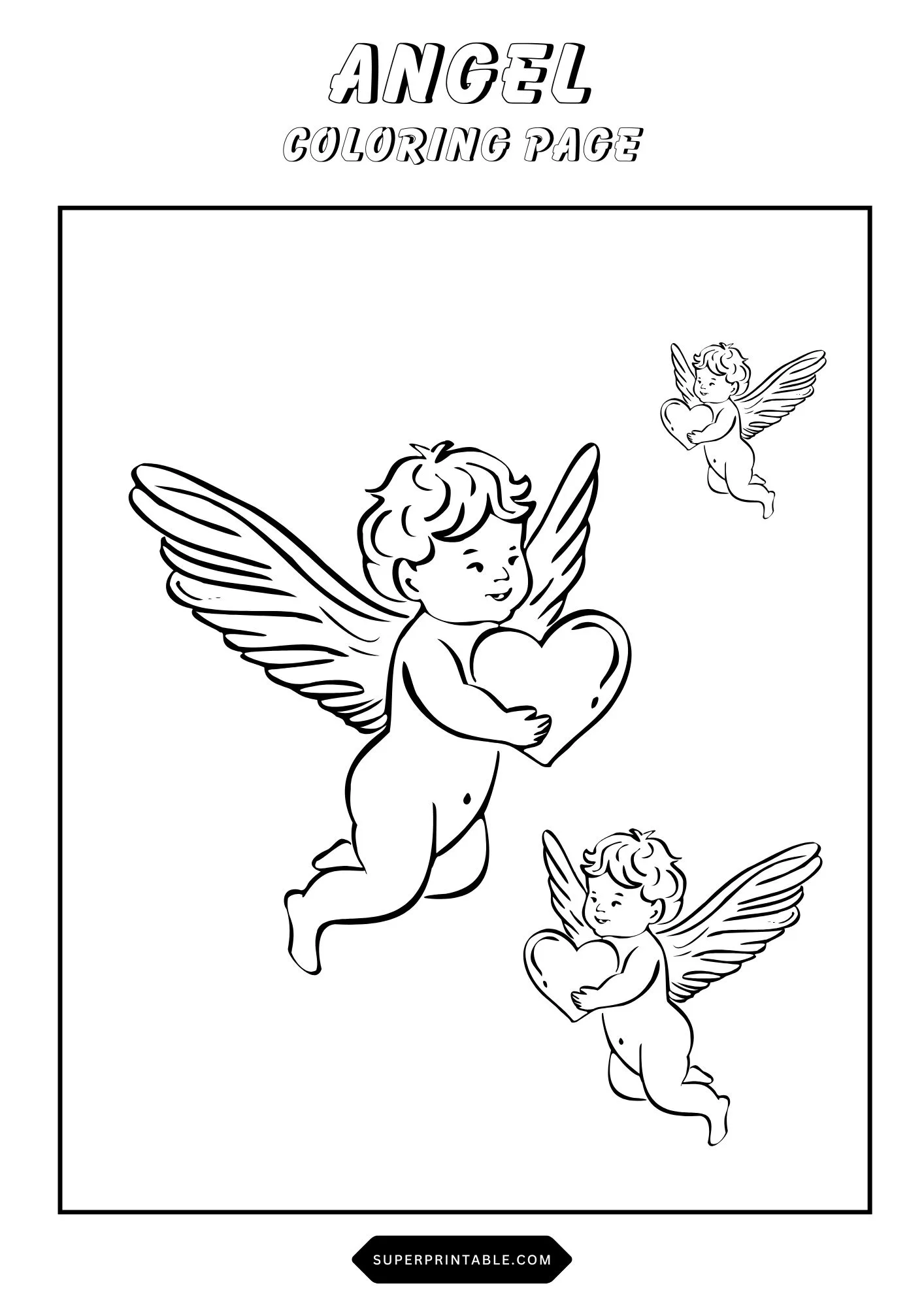 Angel Coloring Pages 6