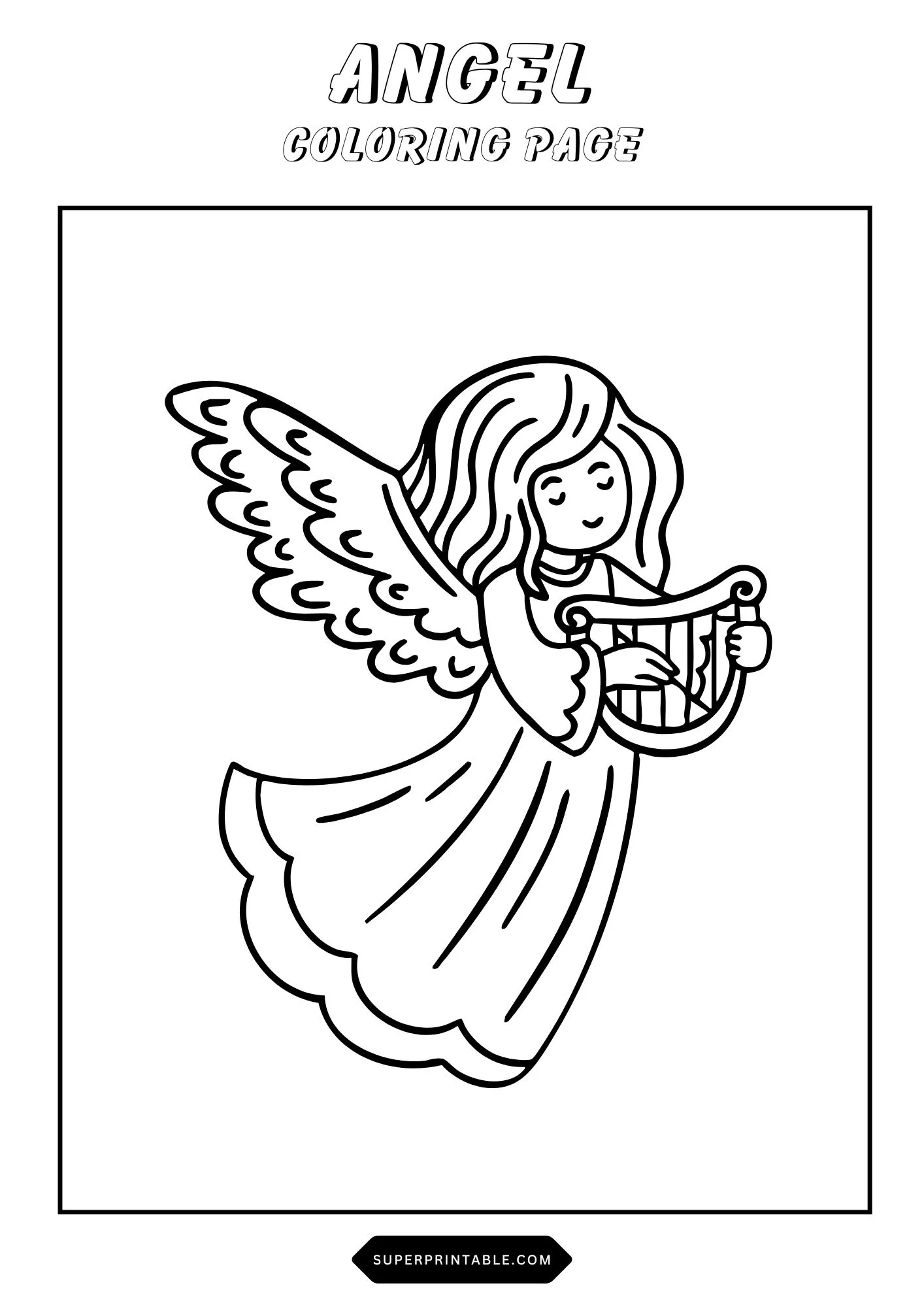 Angel Coloring Pages 7