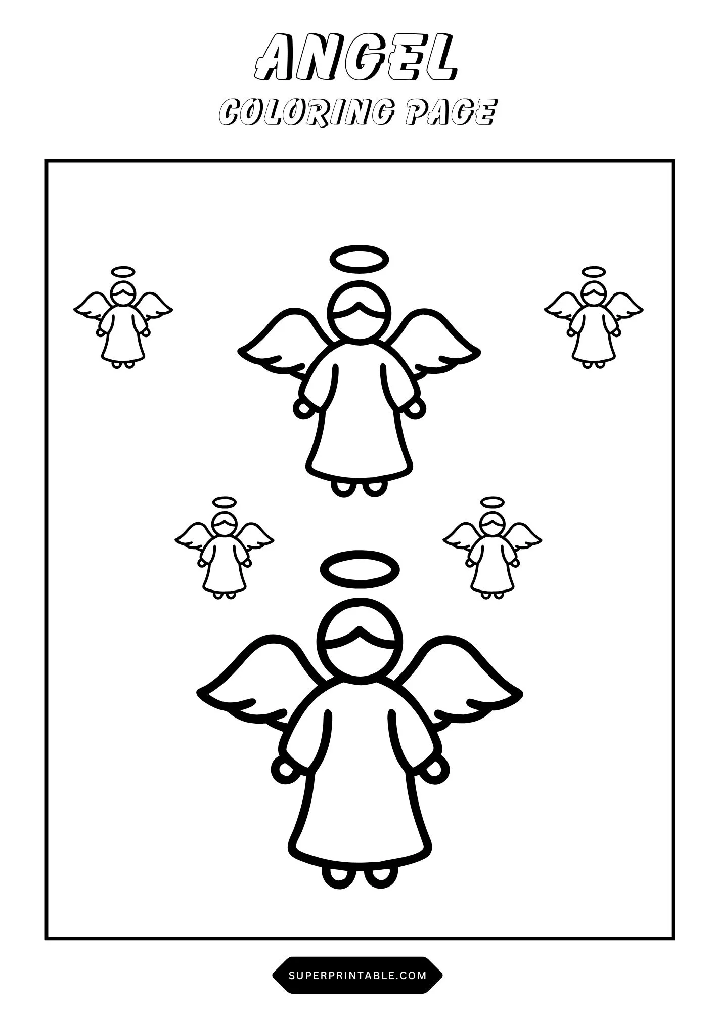Angel Coloring Pages 8
